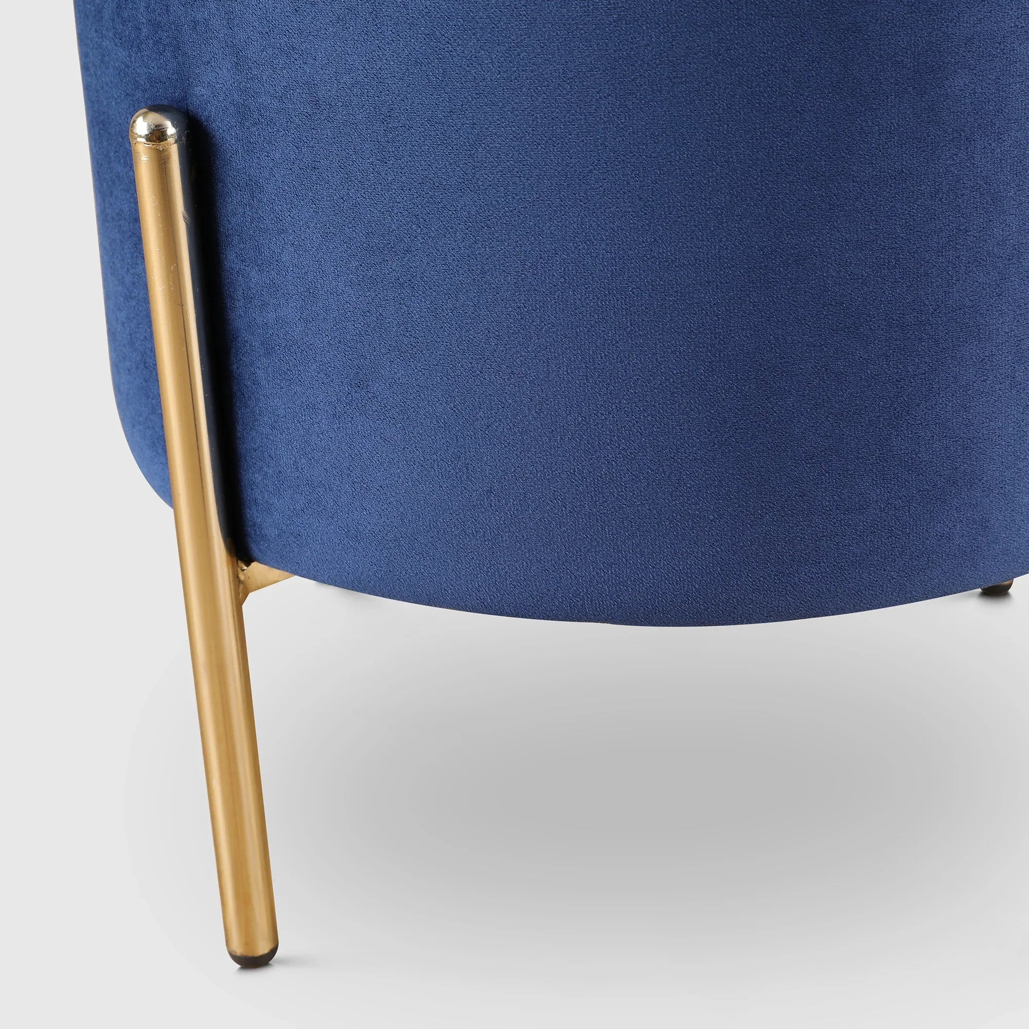 Elysia Fabric Ottomans in Blue Colour - HomeTown