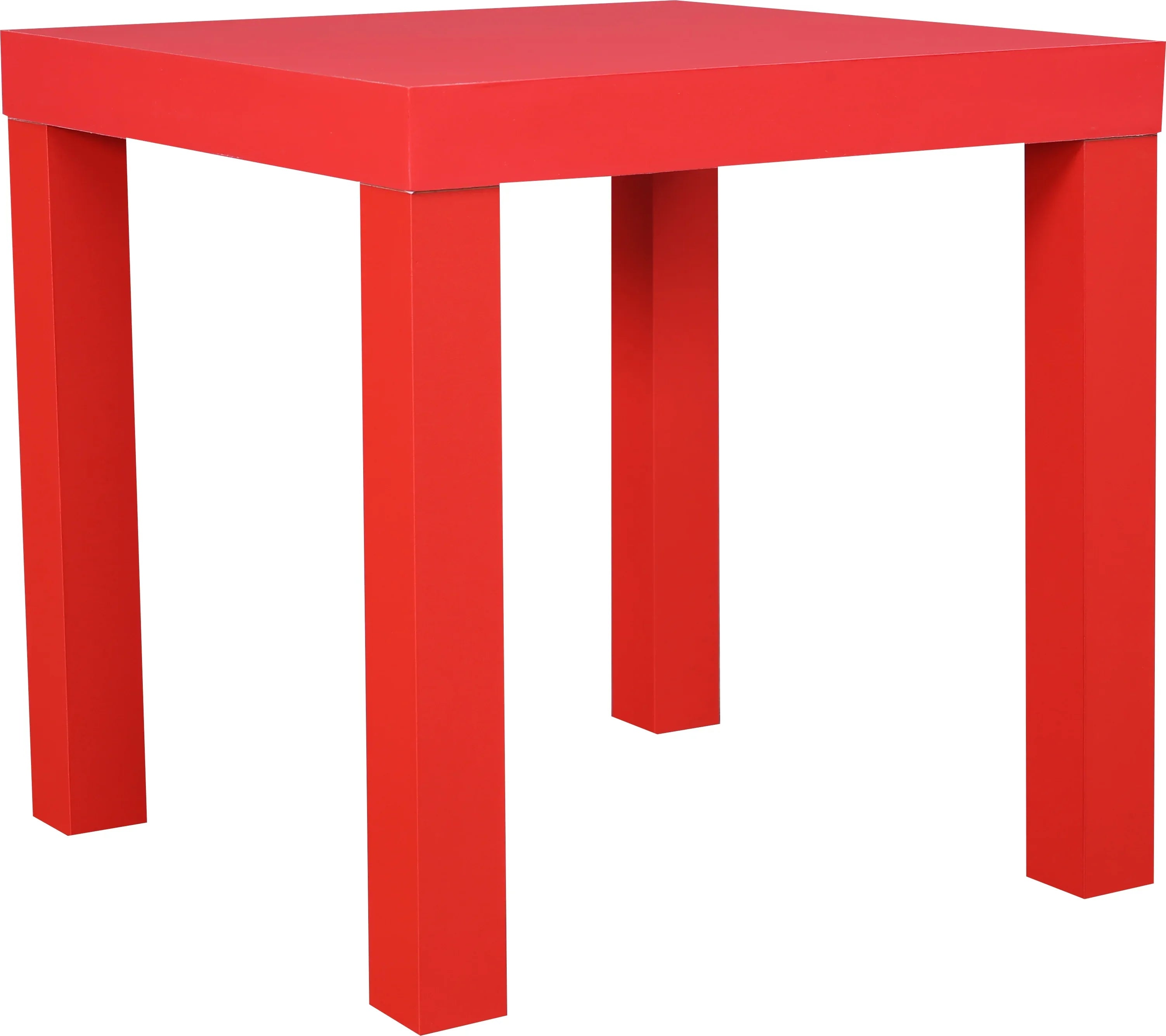 Larix Engineered Wood Side Table in Red Colour - HomeTown