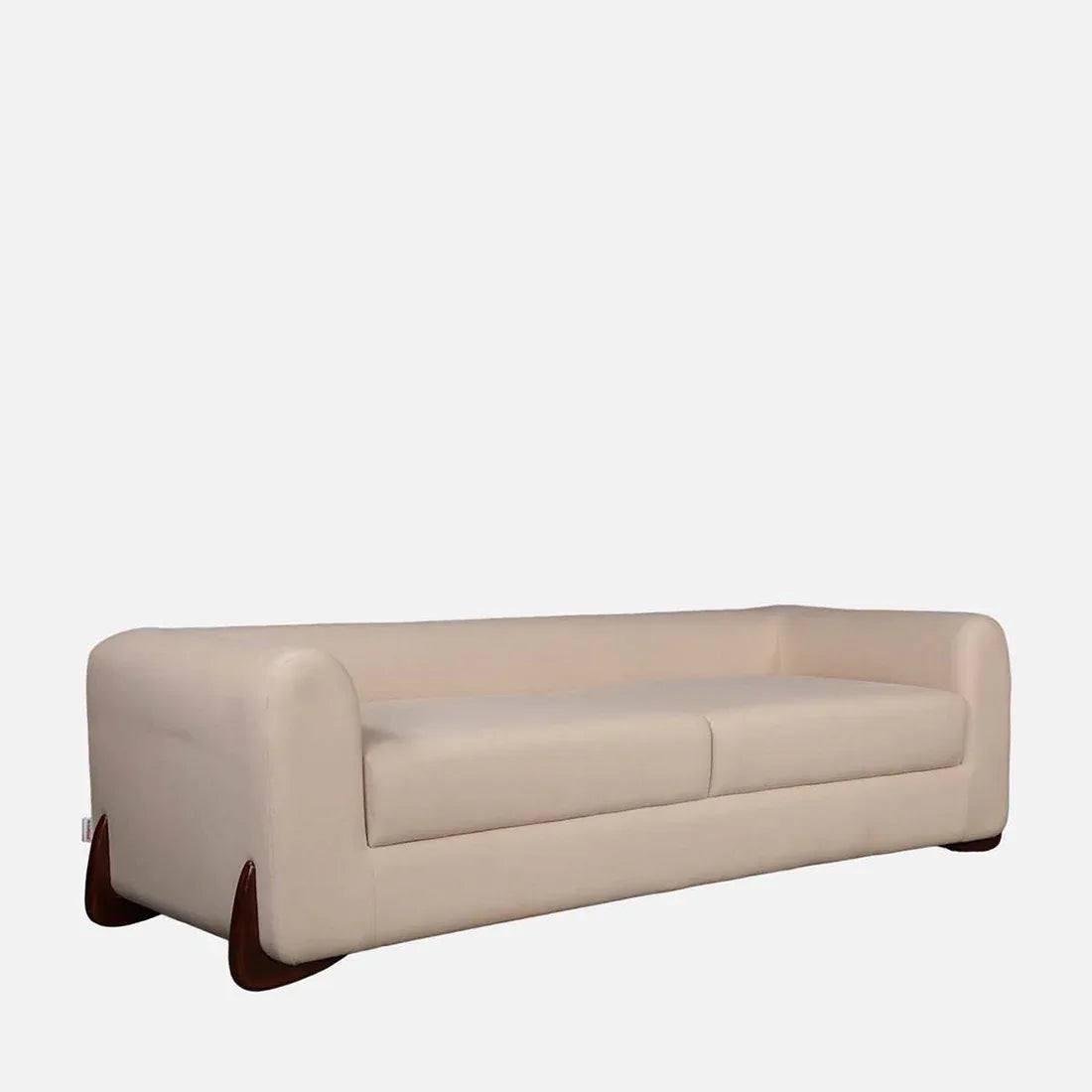Bodhi Fabric Three Seater Sofa in Beige Colour - HomeTown