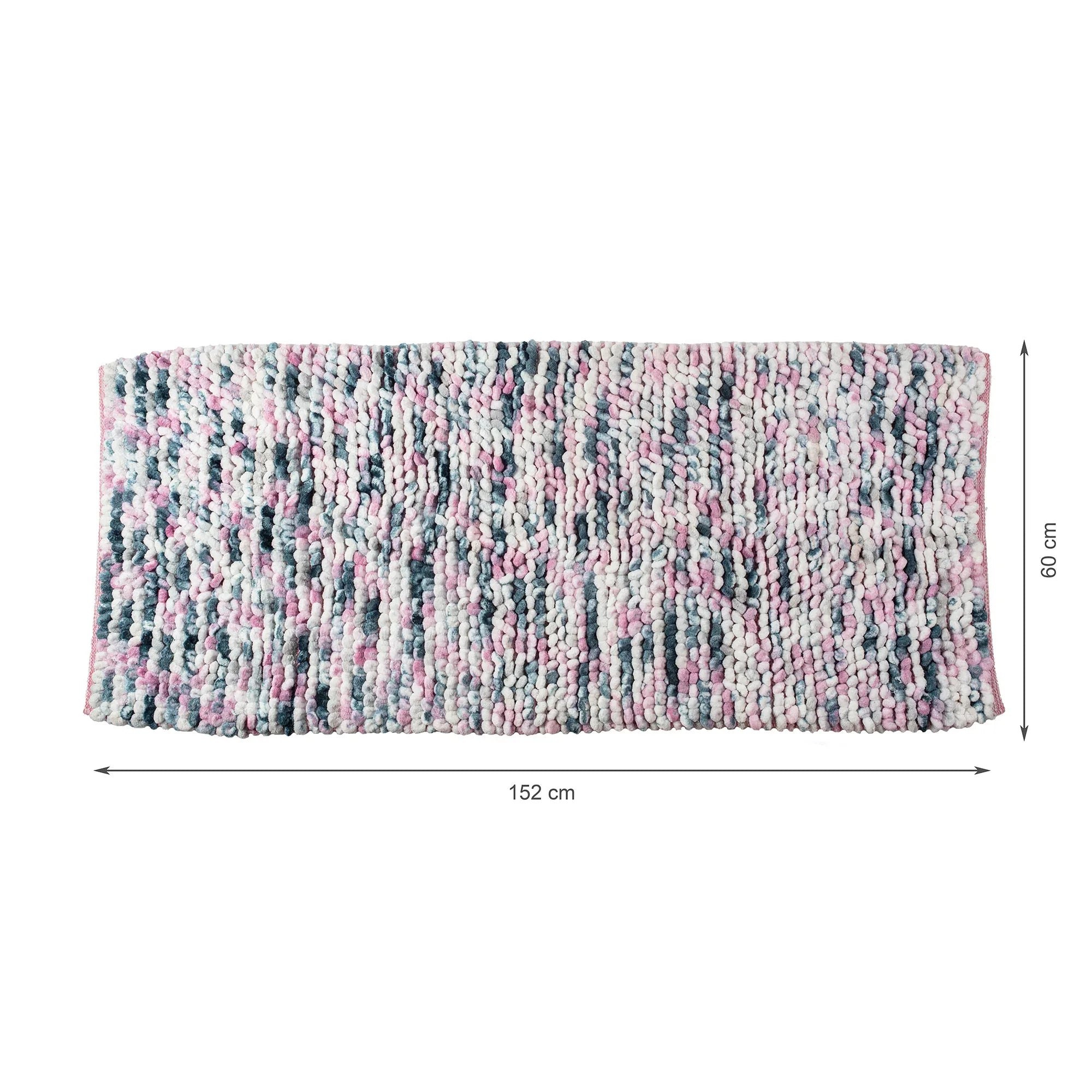 Emilia Micro Chenille Multipurpose Loop Runner 60x152 Cm in Blush Blue Colour - HomeTown