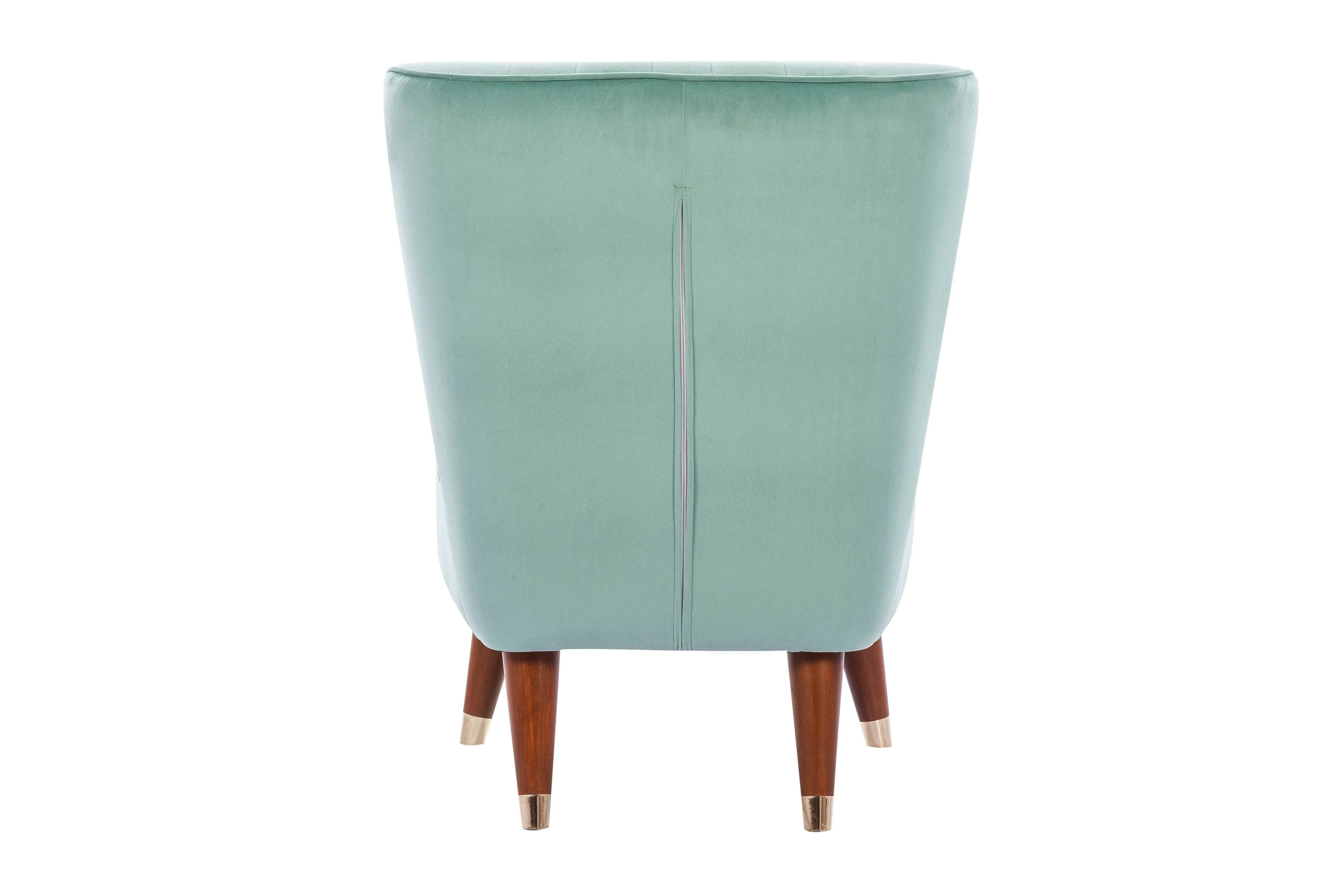 Jane Velvet Accent Chair in Teal Colour - HomeTown