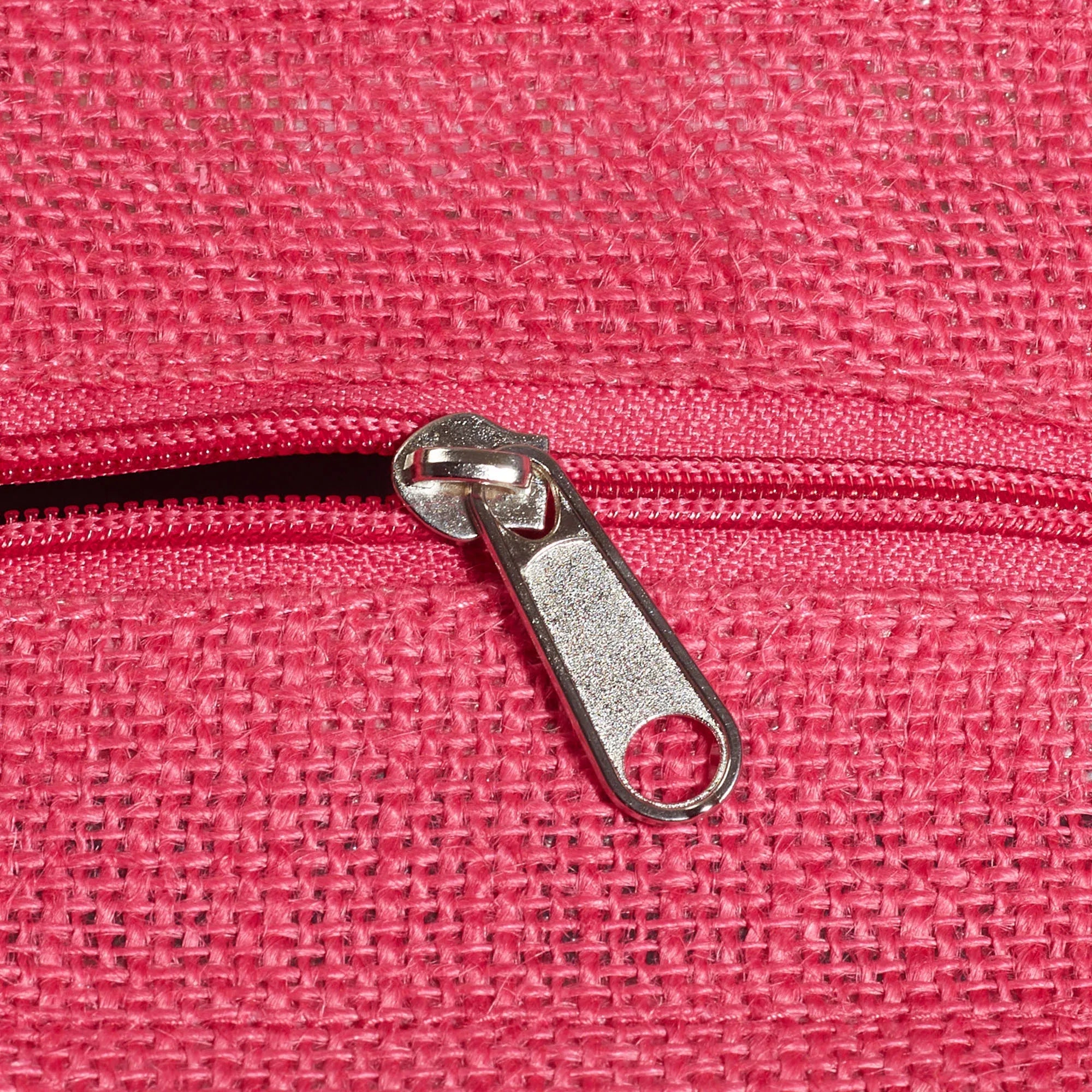 Good Life Jute Reversible Salt, Sea & Snack Printed Lunch Bag 25.5 x 25.5 Cm in Pink Colour - HomeTown