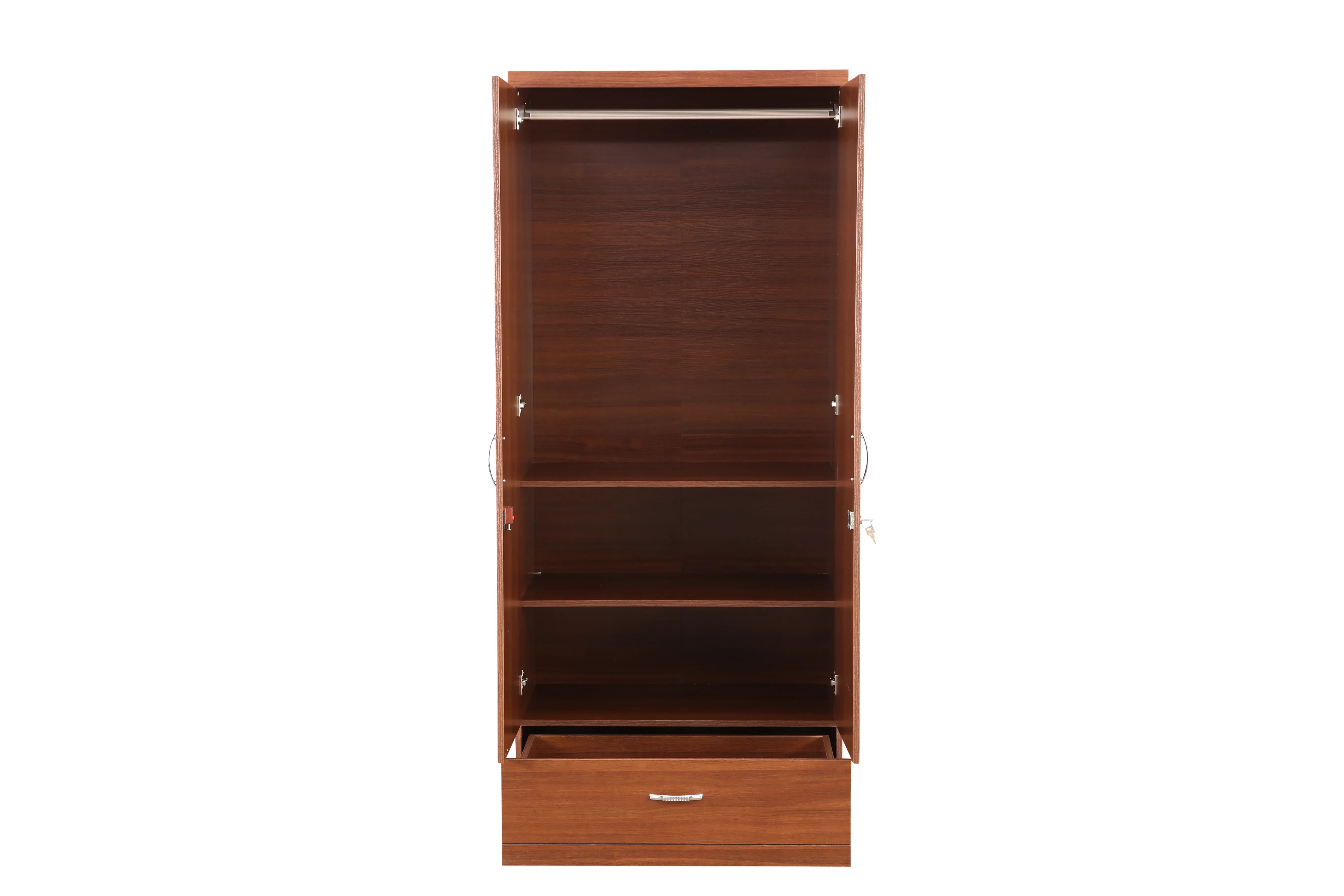 Ultima 2 door wardrobe in Walnut Finish - HomeTown