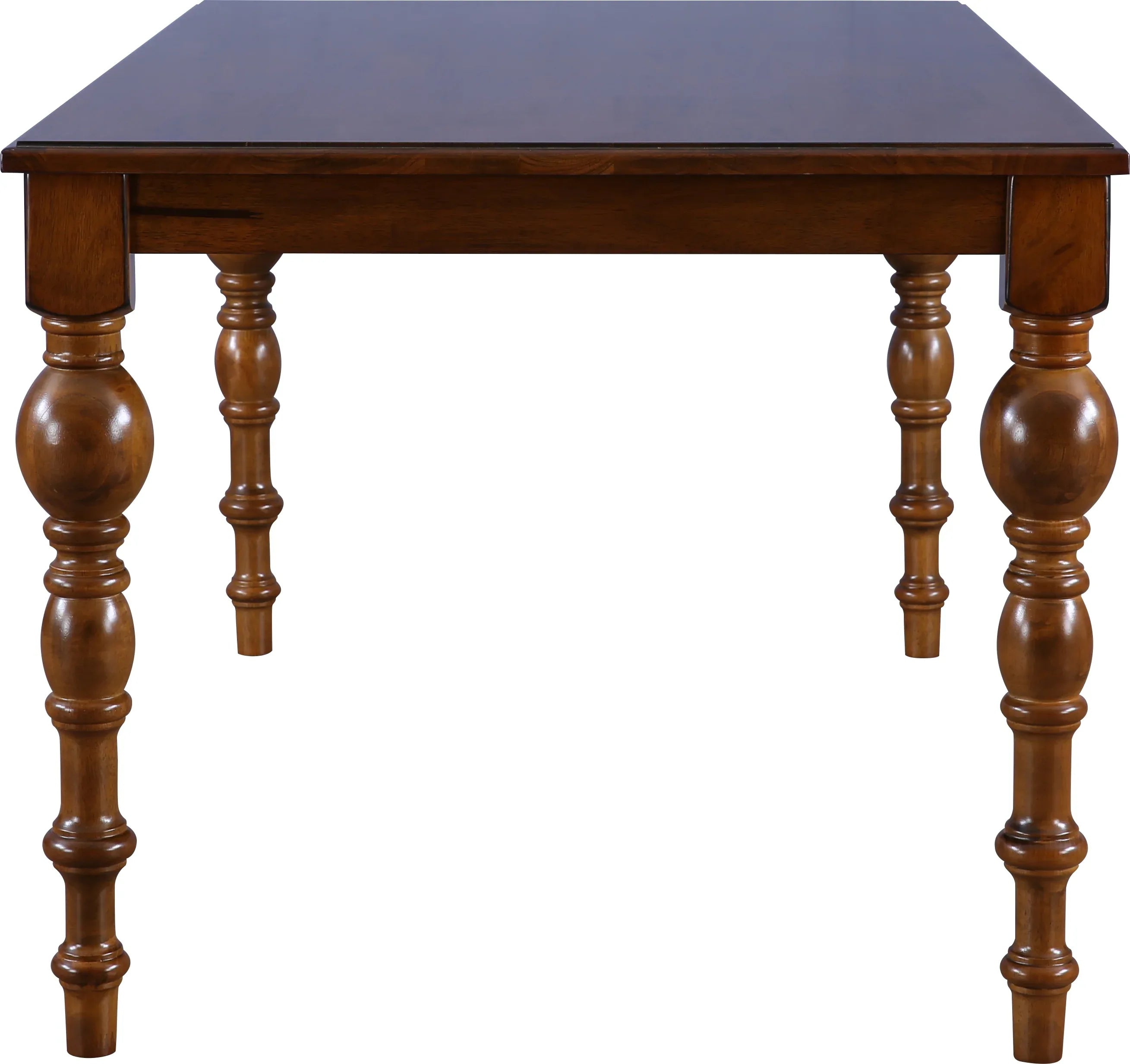 Tobago Solidwood 6 Seater Dining Table in Antique Walnut Colour - HomeTown