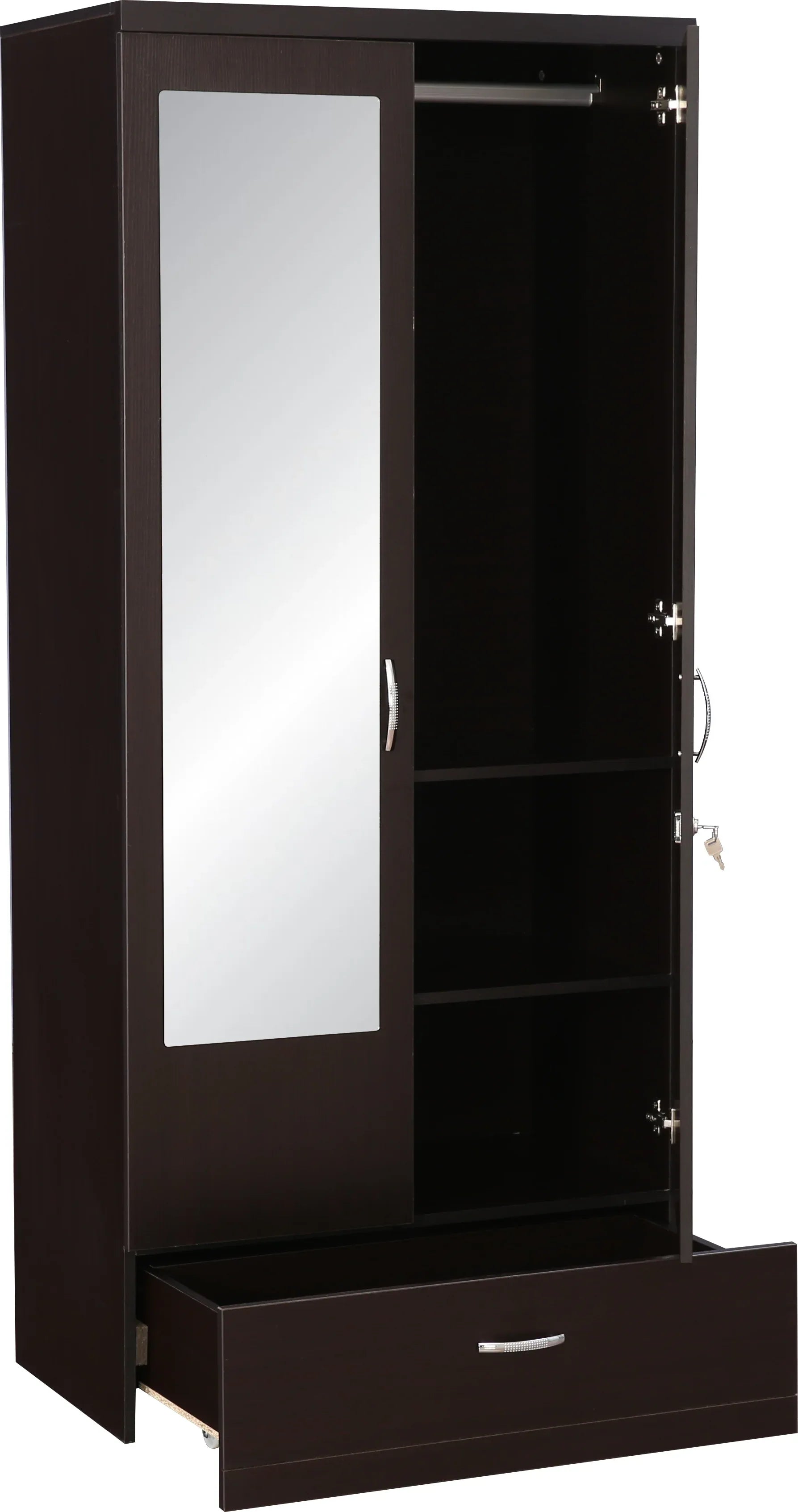Utsav Two Door Wardrobe with Mirror - HomeTown