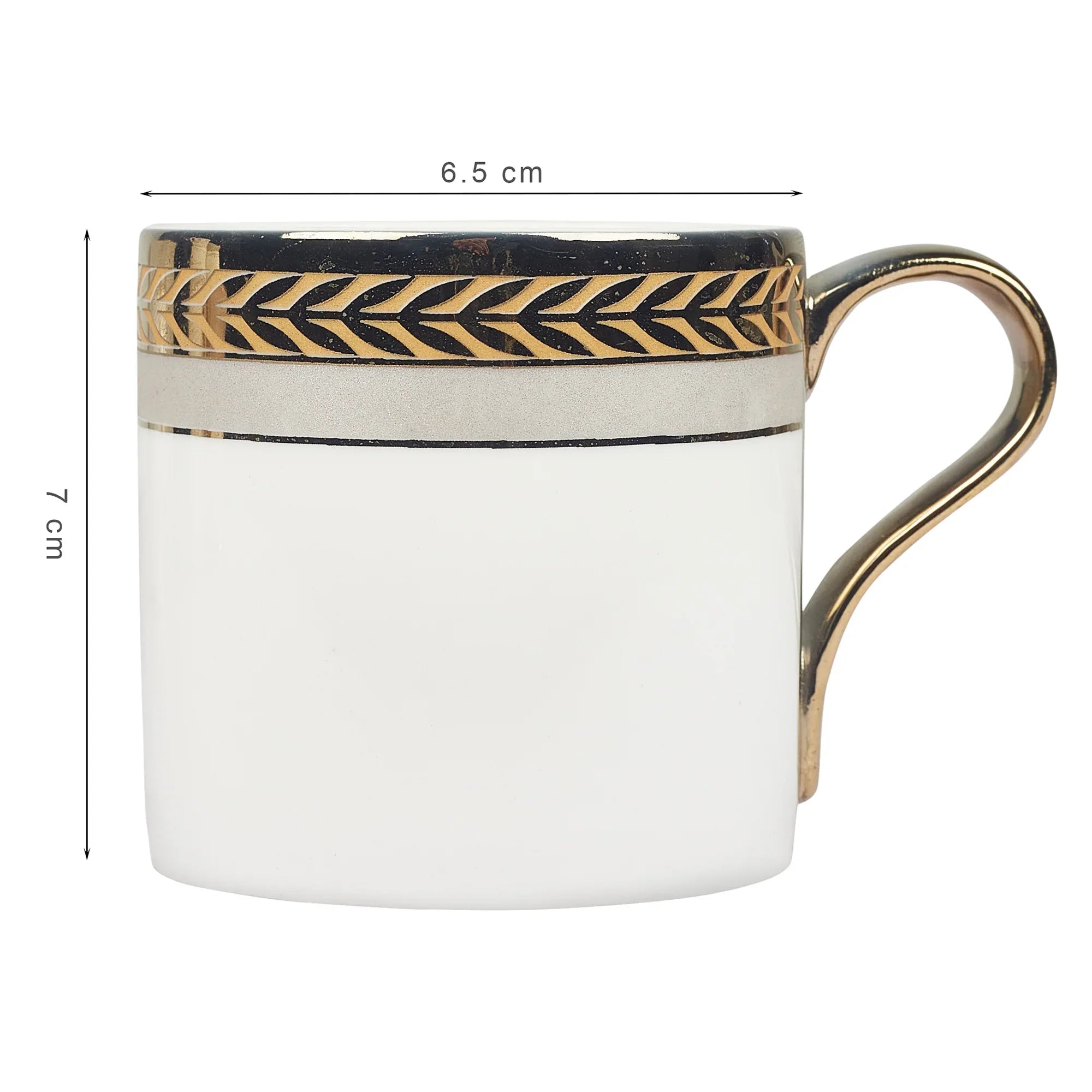 Amour Diana Bone China Tea Mug 160 Ml in White Colour - HomeTown