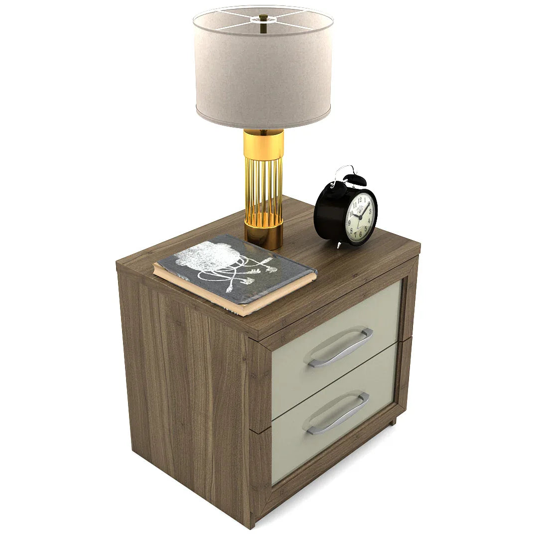 Petra Night Stand in Walnut Colour - HomeTown