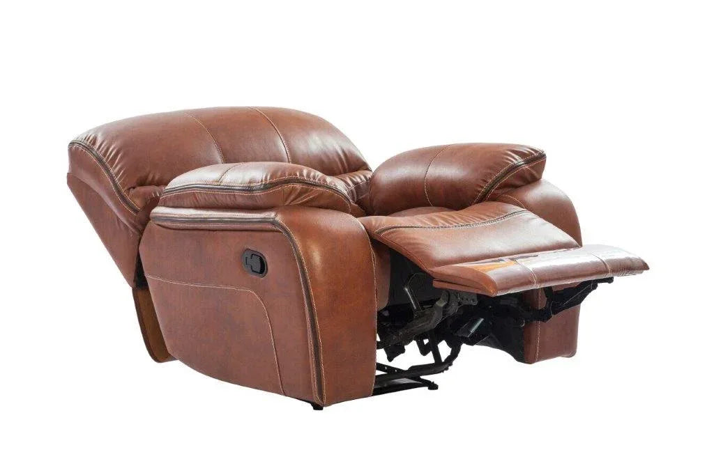 Tigris Leatherette Recliner In Brown Colour - HomeTown