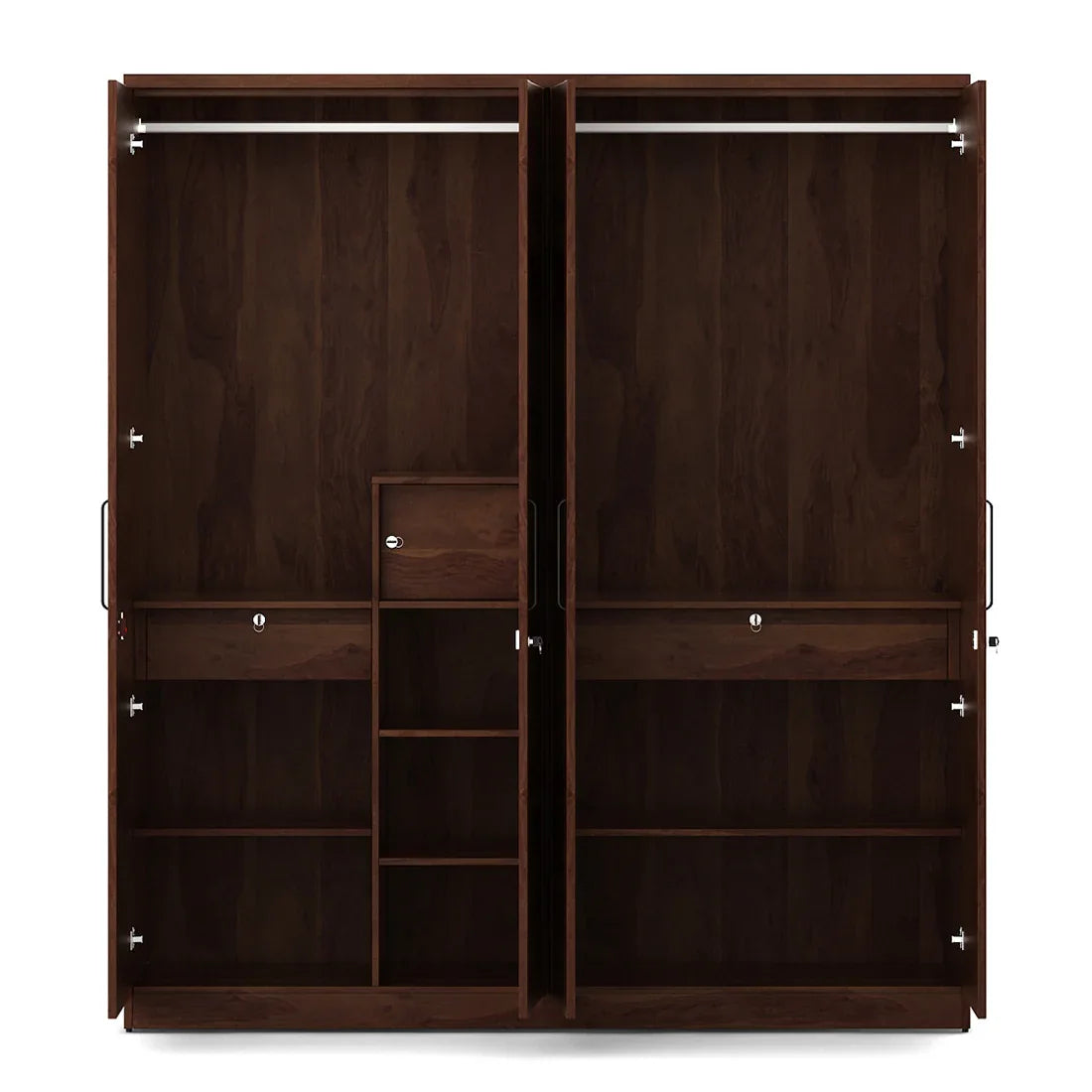Antwerp Four Door Wardrobe in Sheesham Colour - HomeTown