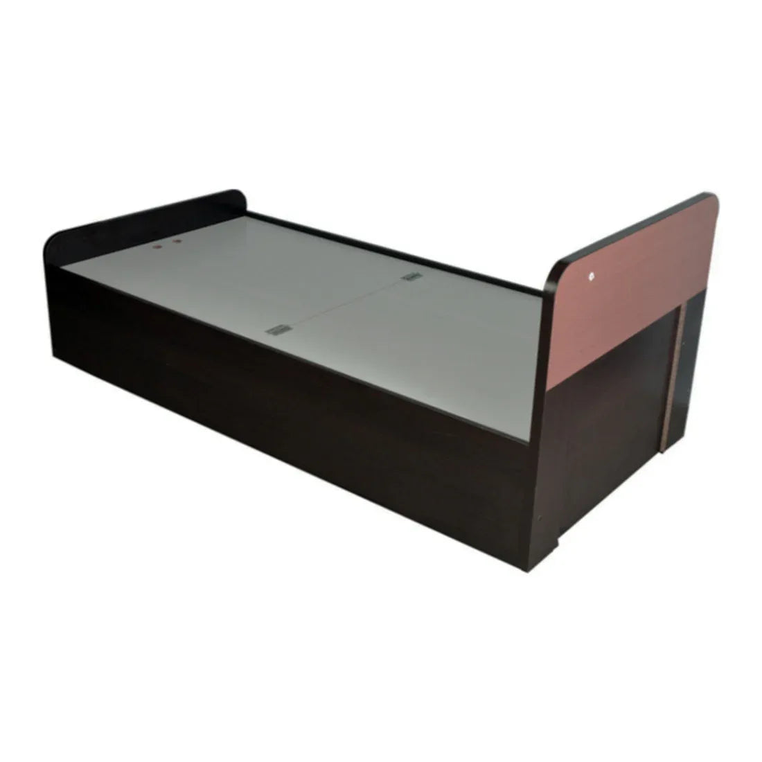 Swirl Single Bed with Box storage in Wenge Colour - HomeTown