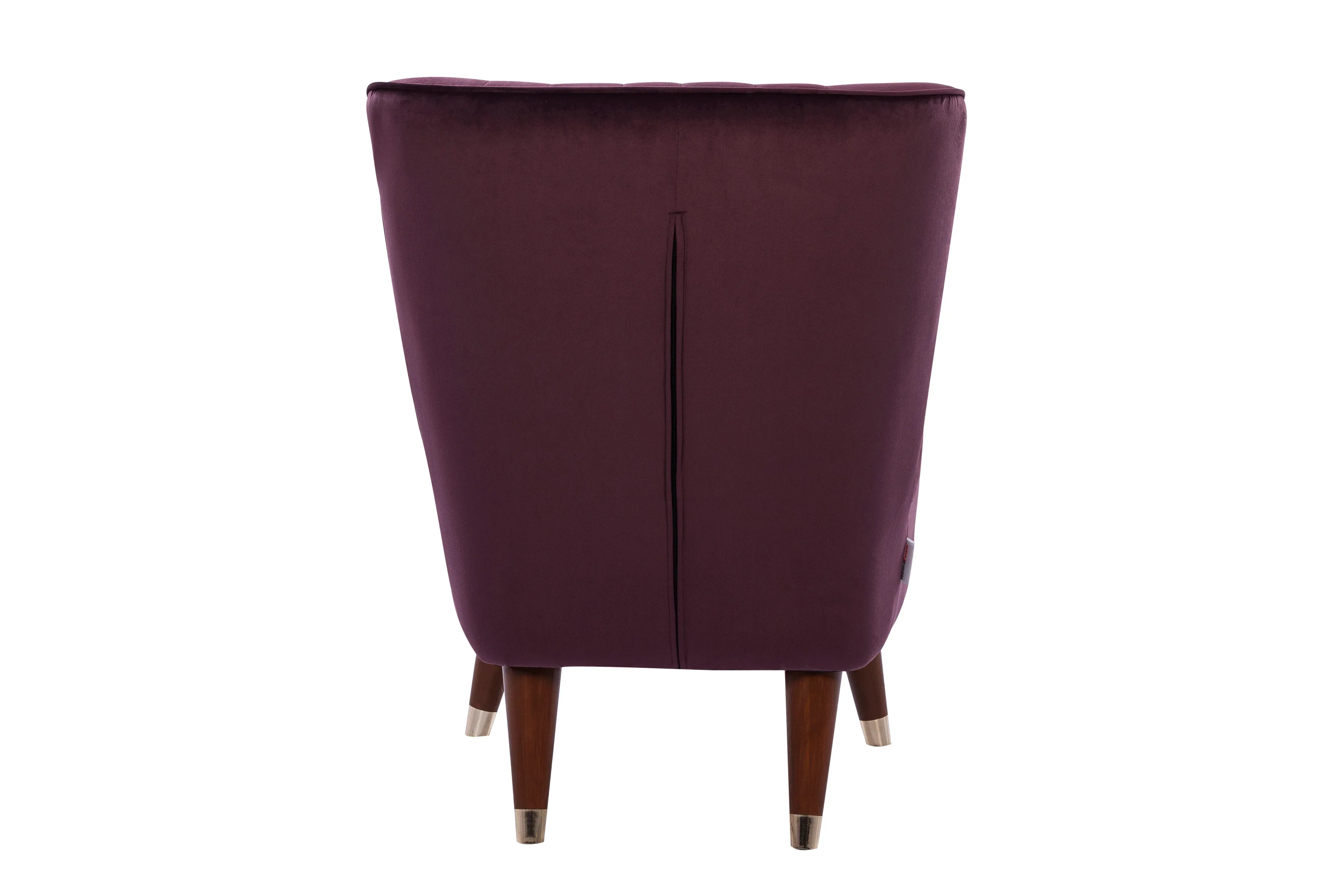 Jane Velvet Accent Chair in Wine Colour - HomeTown