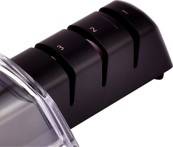 Seki Magoroku Diamond & Ceramic Sharpner Stainless steel Ceramic Knife Sharpner in Black Colour dimensions