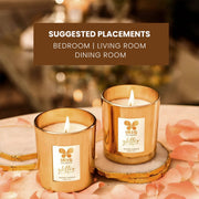 IRIS GLASS VOTIVE GOLD MUSK