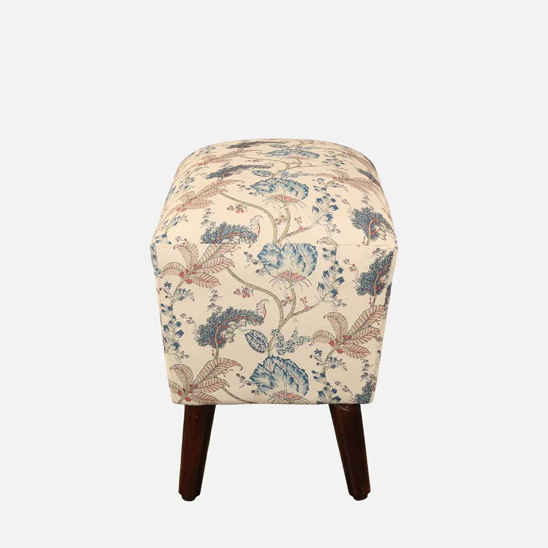 Azalea Fabric Ottomans in Peach Printed Colour - HomeTown