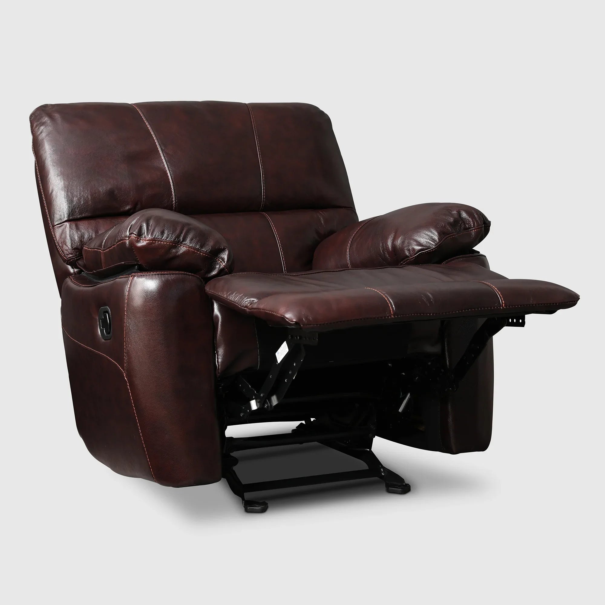 Charles Half Leather Single Seater Recliner - HomeTown