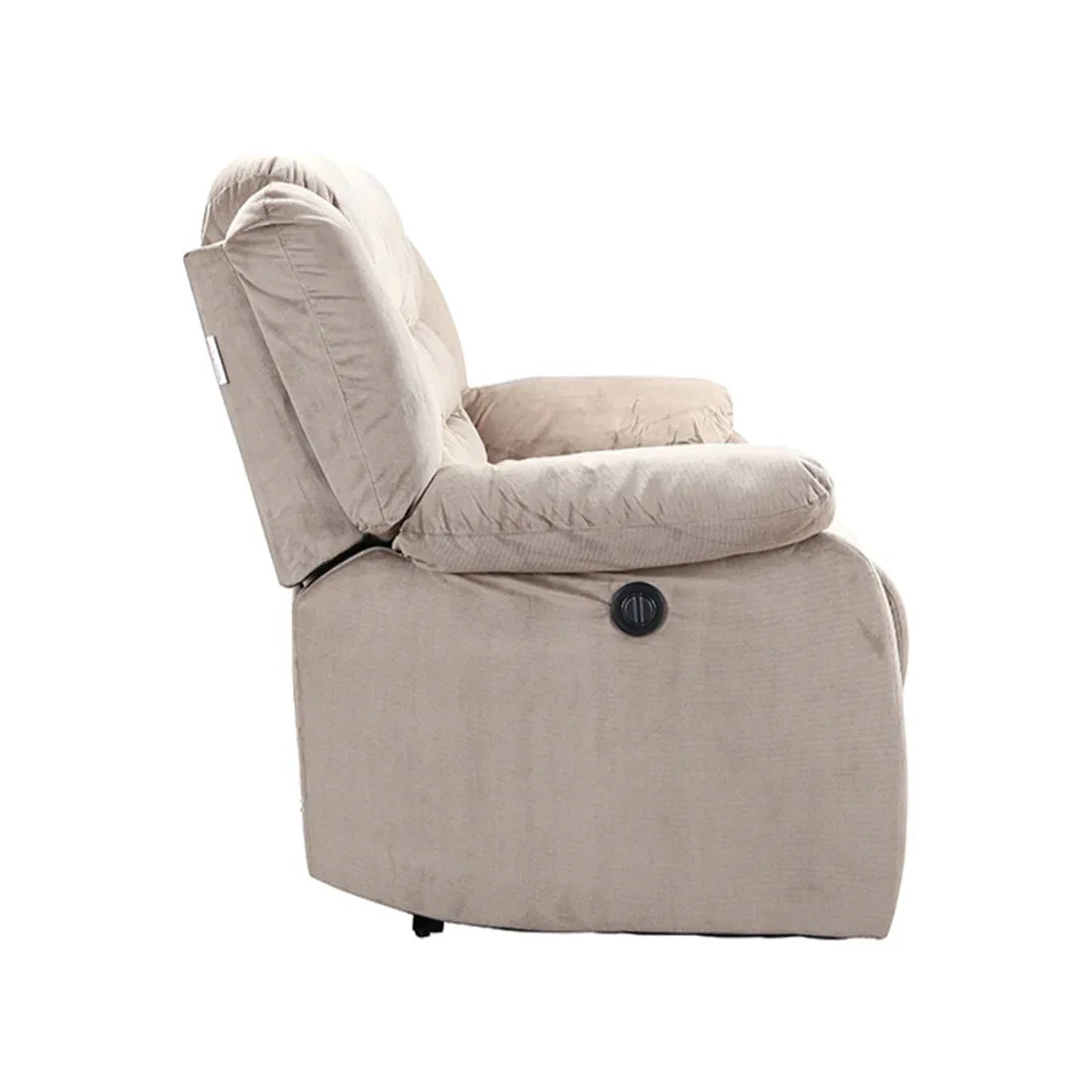 Bradford Fabric Three Seater Recliner in Beige Colour - HomeTown