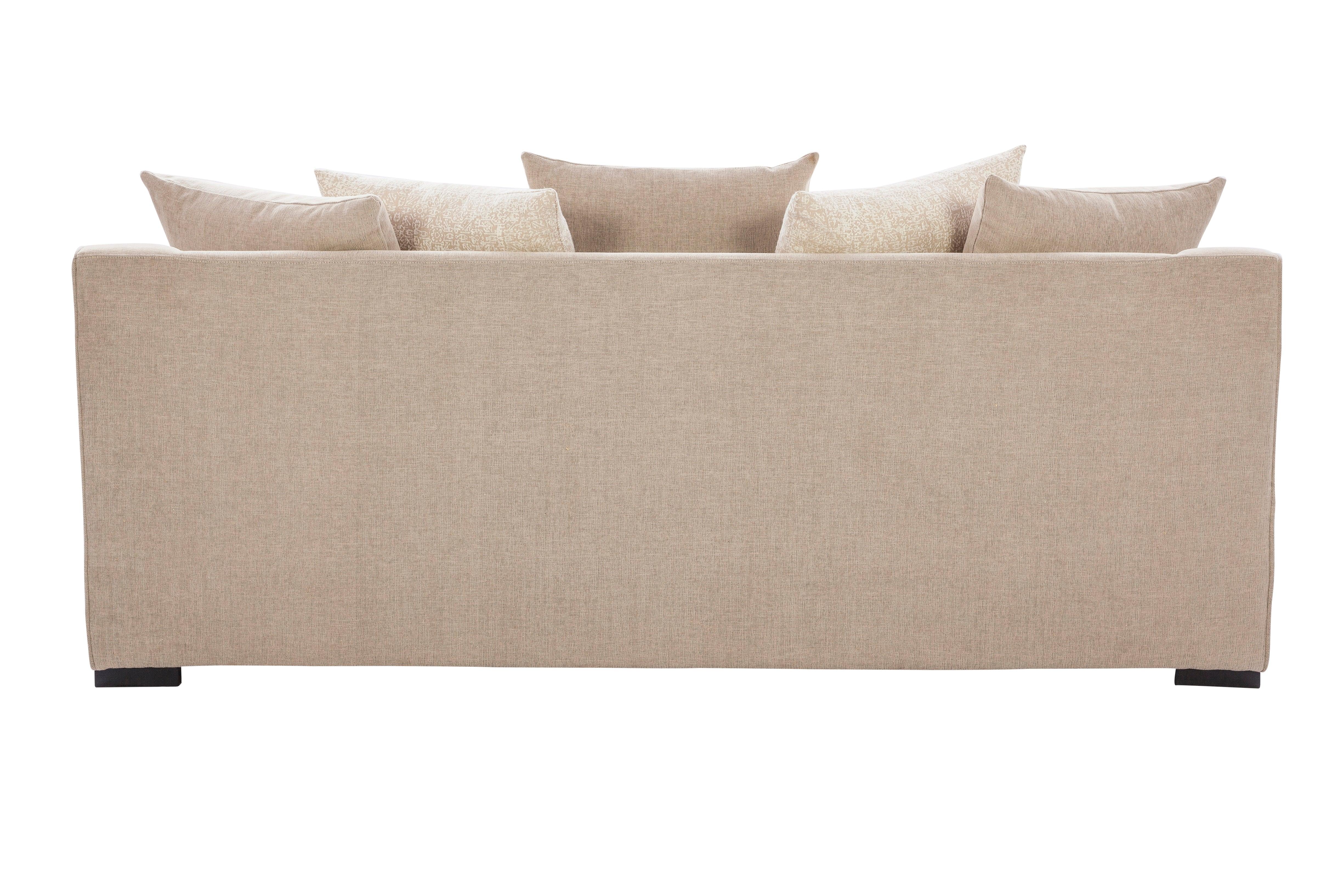 Perth Fabric Three Seater Sofa in Beige Colour - HomeTown