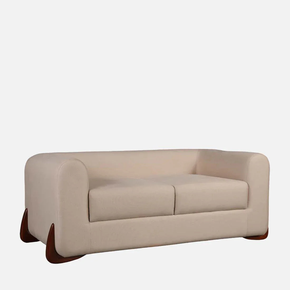 Bodhi Fabric Two Seater Sofa in Beige Colour - HomeTown