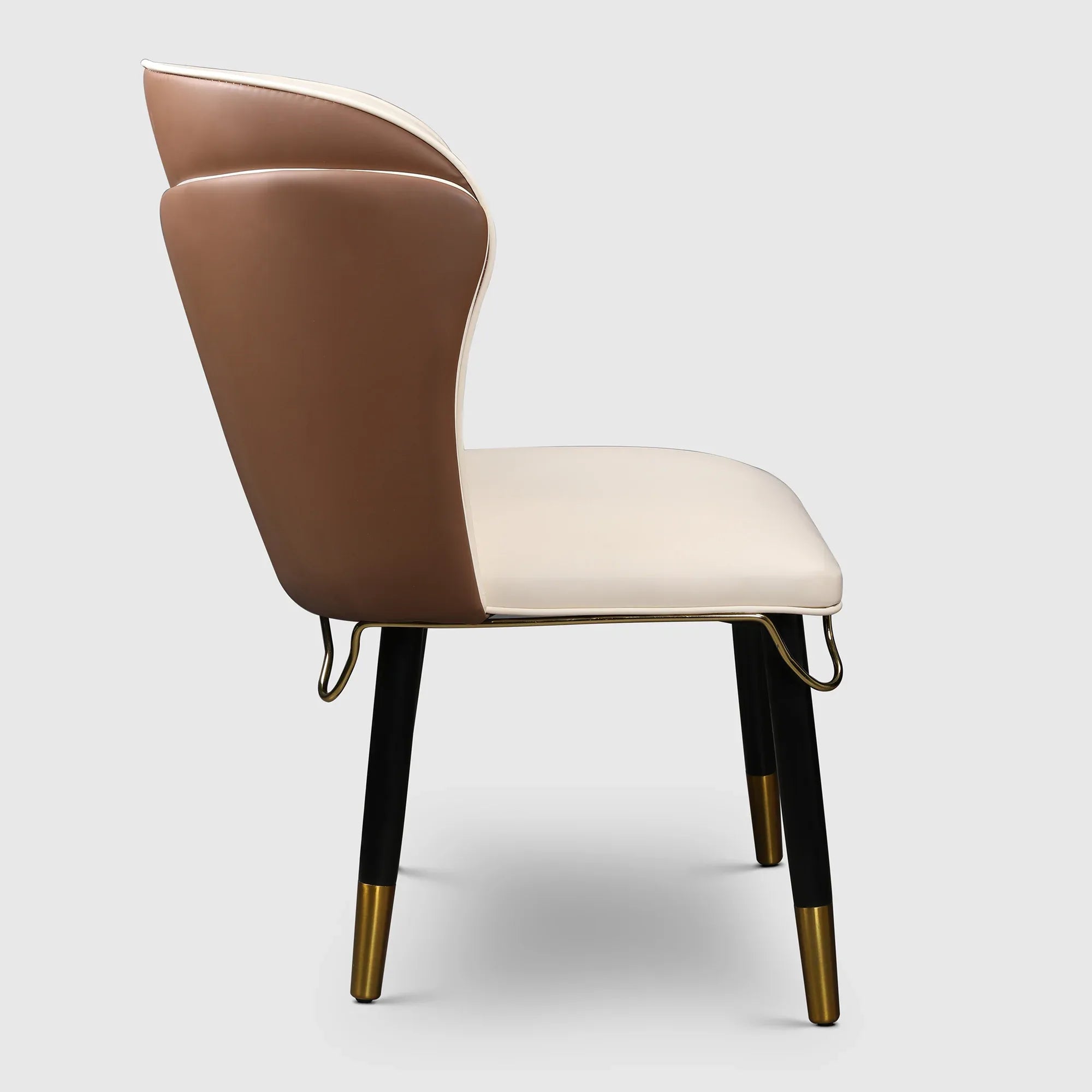 Henry Solidwood Dining Chair (Set of 2) in Beige & Gold Colour - HomeTown