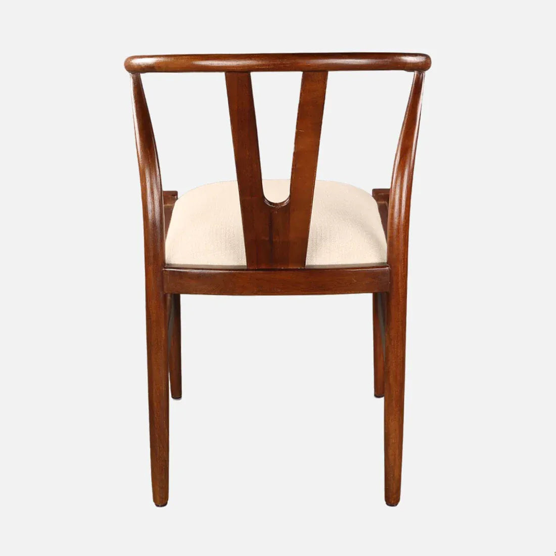 Kira Solidwood Wishbone Chair in Black Colour - HomeTown