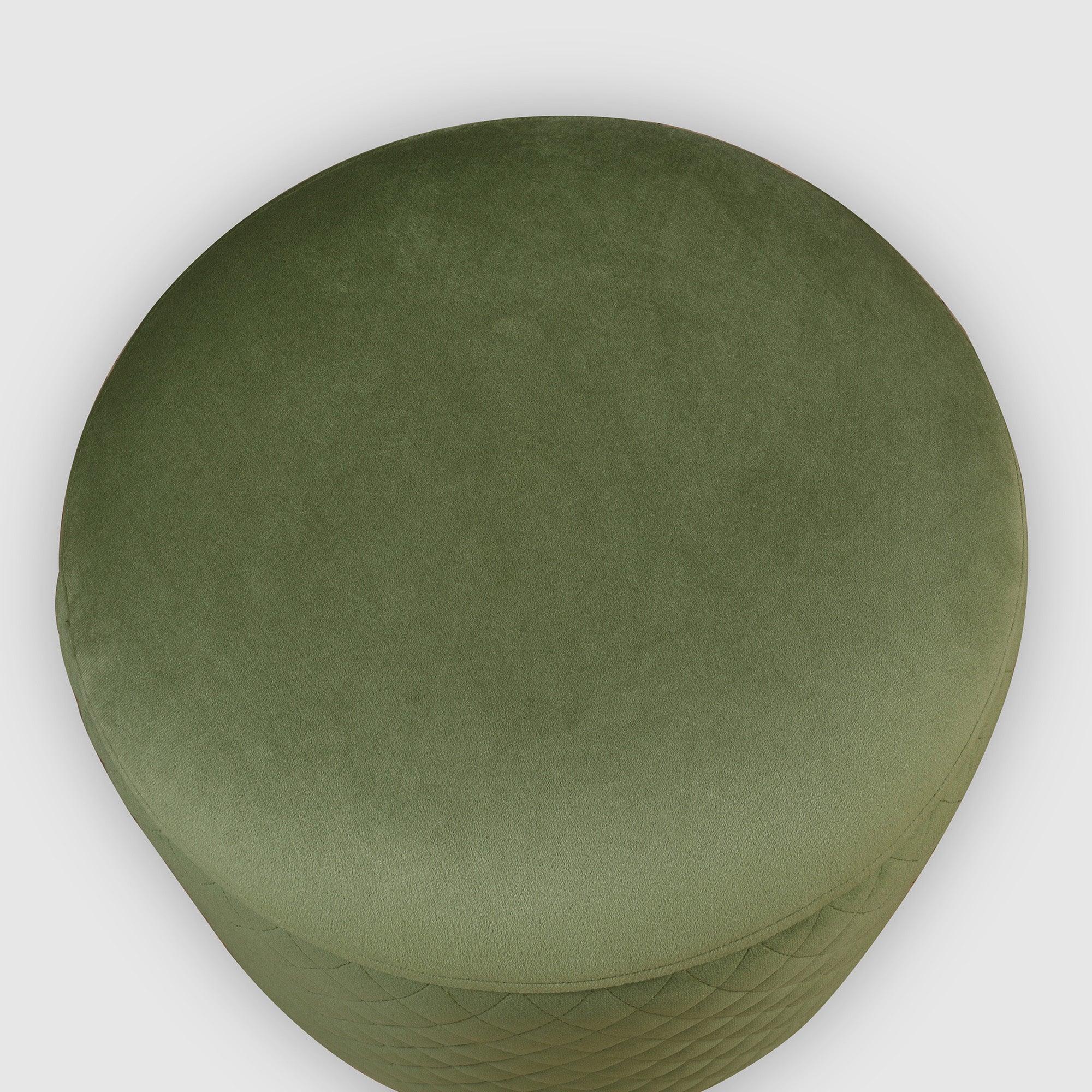 Serena Fabric Ottomans in Olive Colour - HomeTown