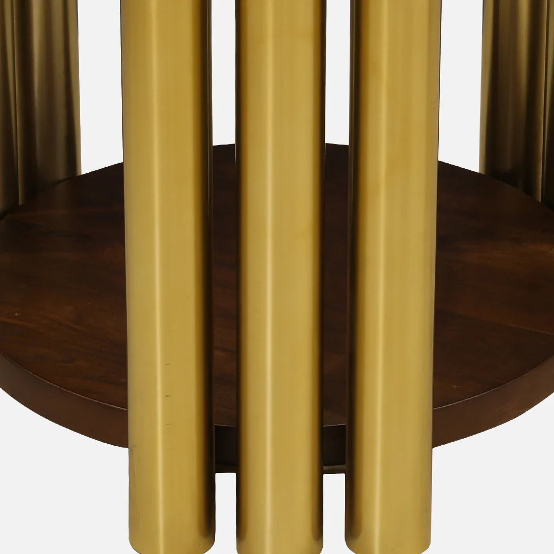 Regalia Marble Top Side Table in White & Gold Colour - HomeTown