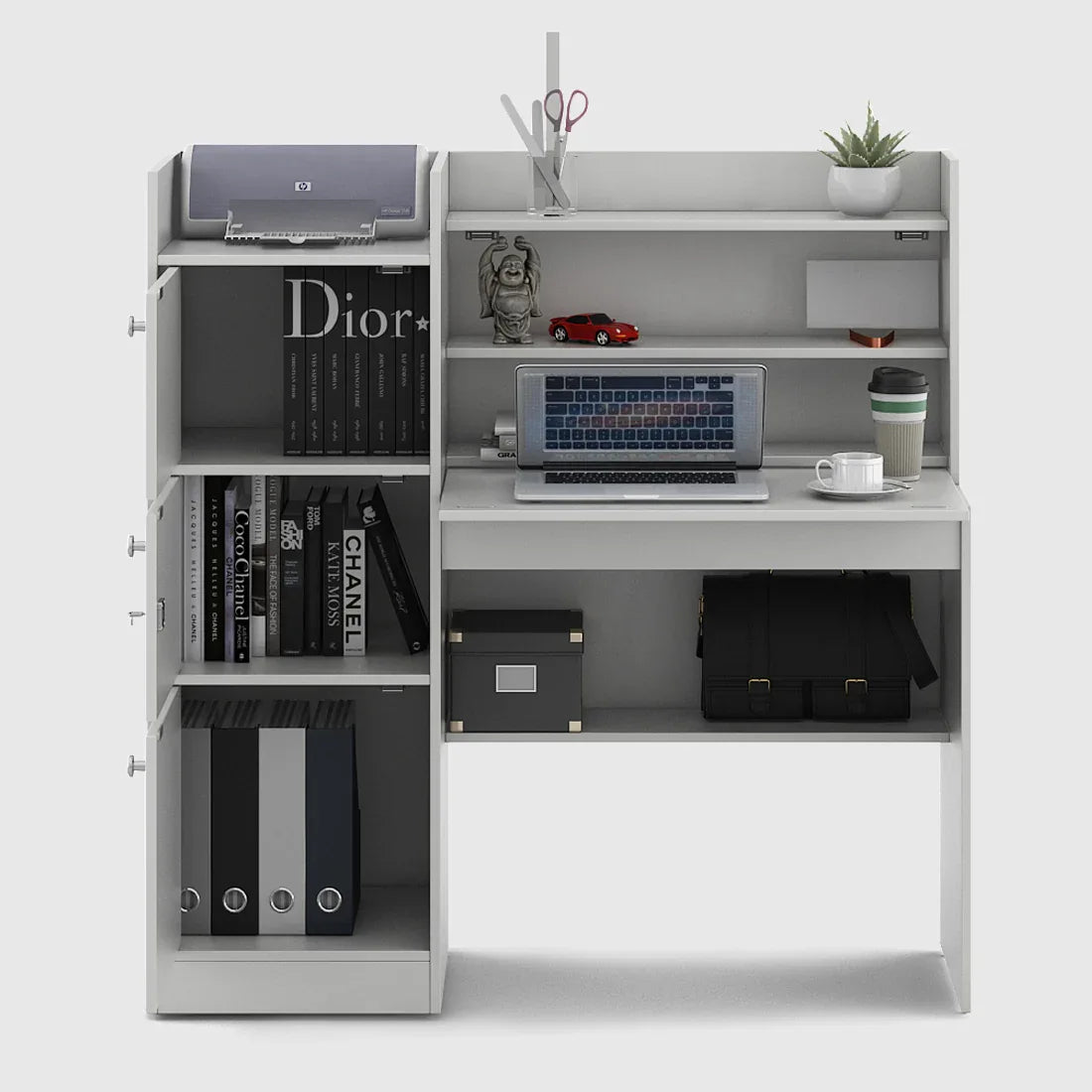 Venus Study Table in White Colour - HomeTown