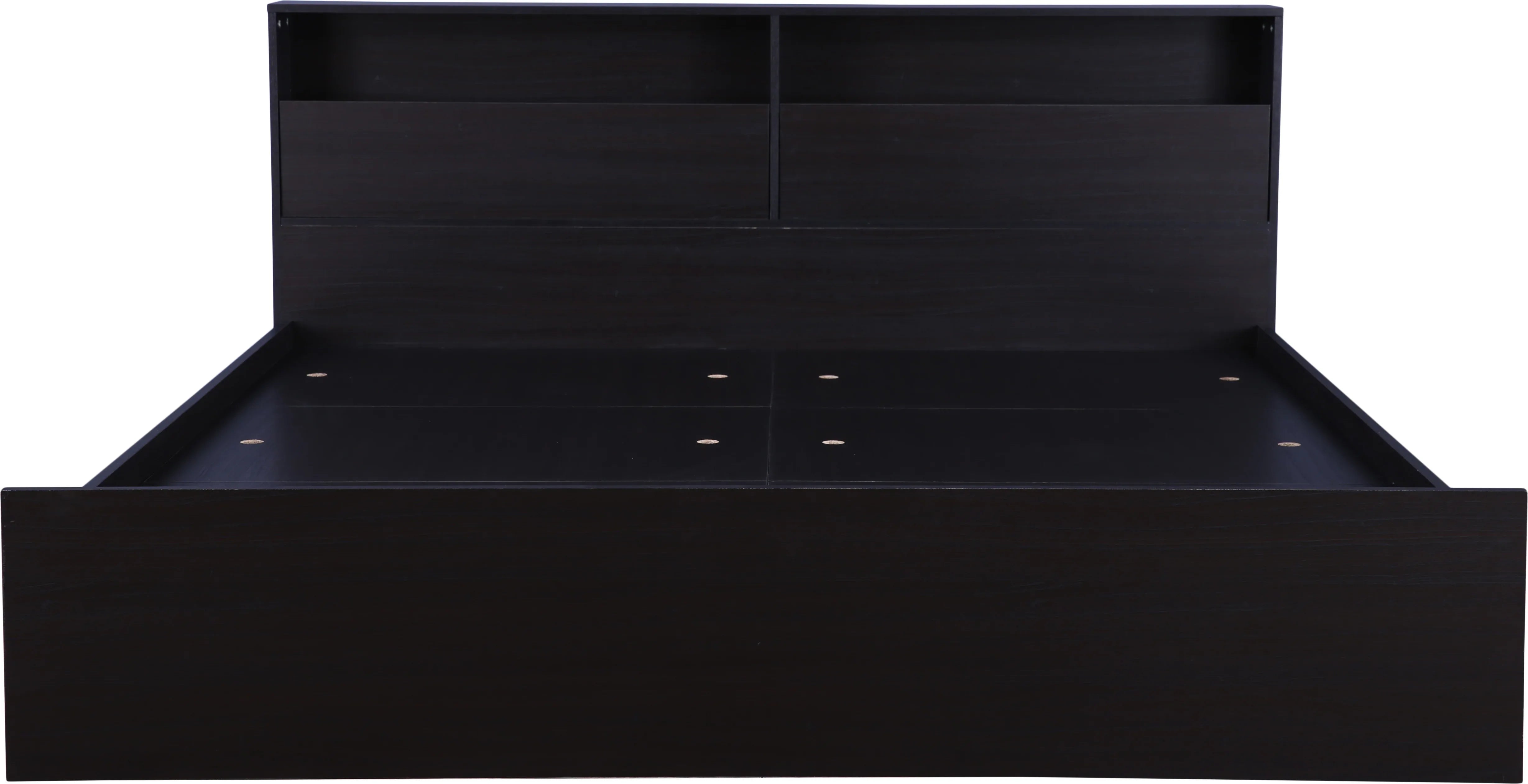 Alex King bed with Box storage in Dark Walnut Colour - HomeTown