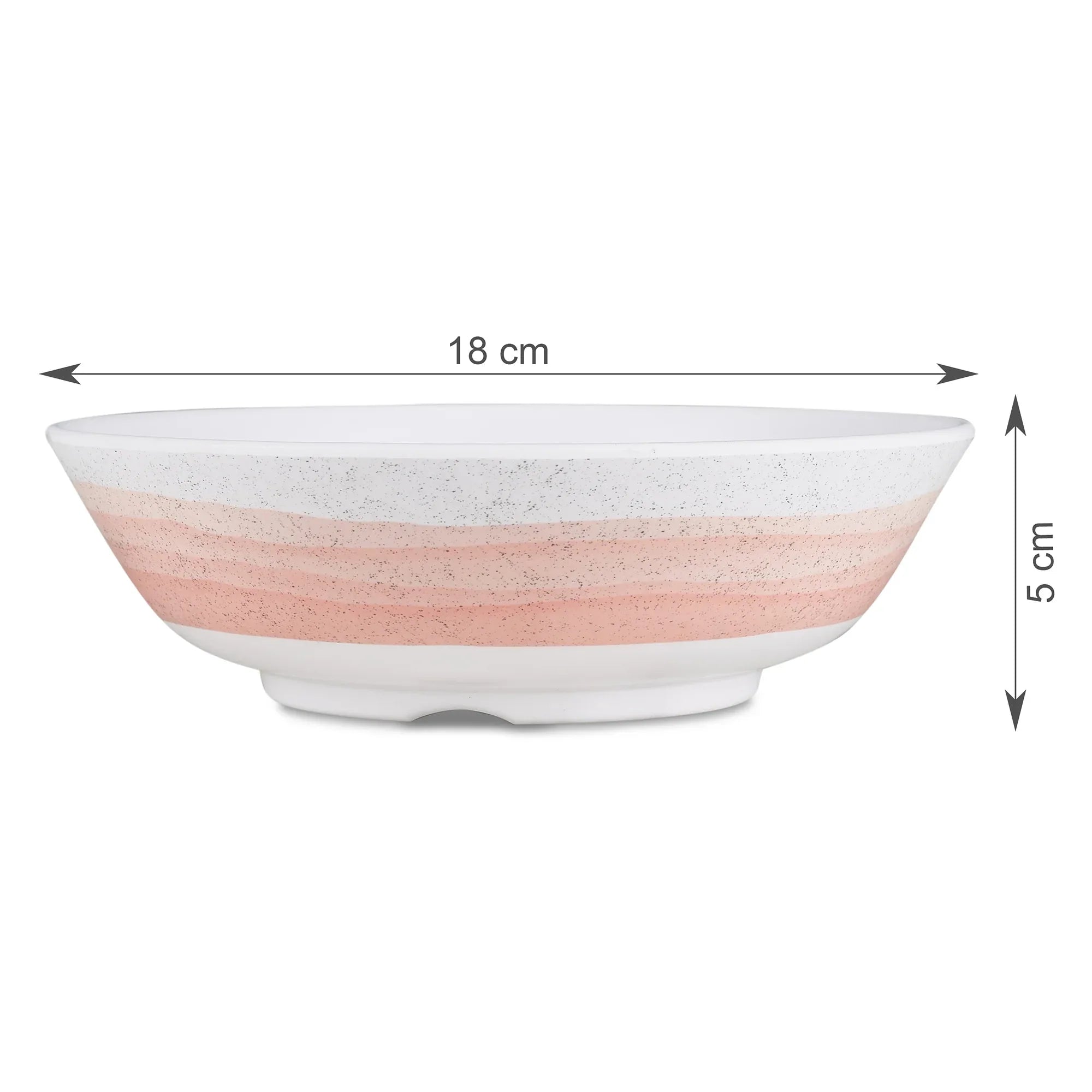 Emilia Melamine Serving Bowl 800 Ml Set of 2 in Pink Colour - HomeTown