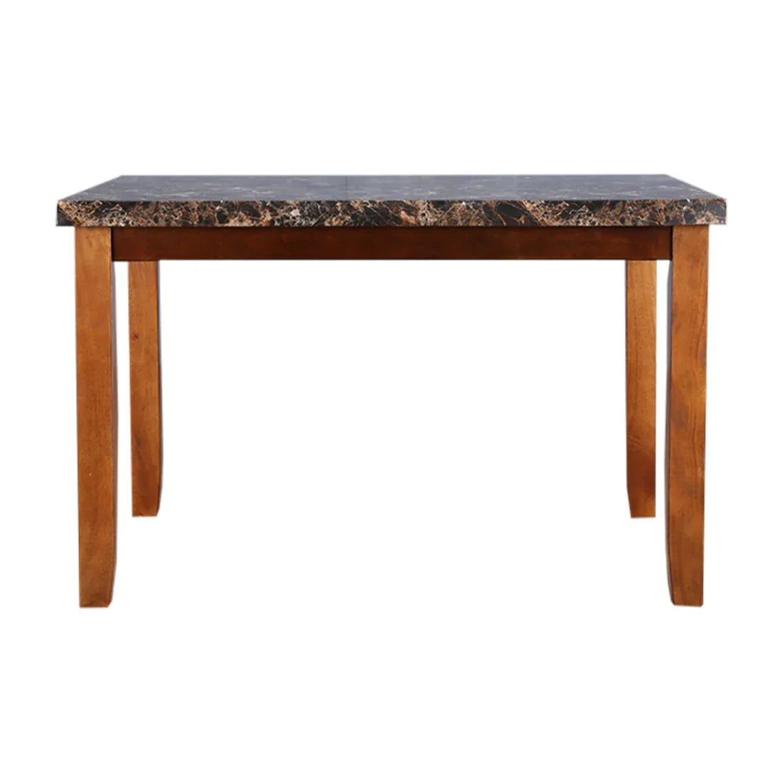 Eden Marble Finish Top 4 Seater Dining Table in Brown Colour - HomeTown