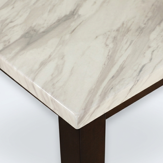 GLACIA 4 STR MARBLE FINISH DINNING TABLE