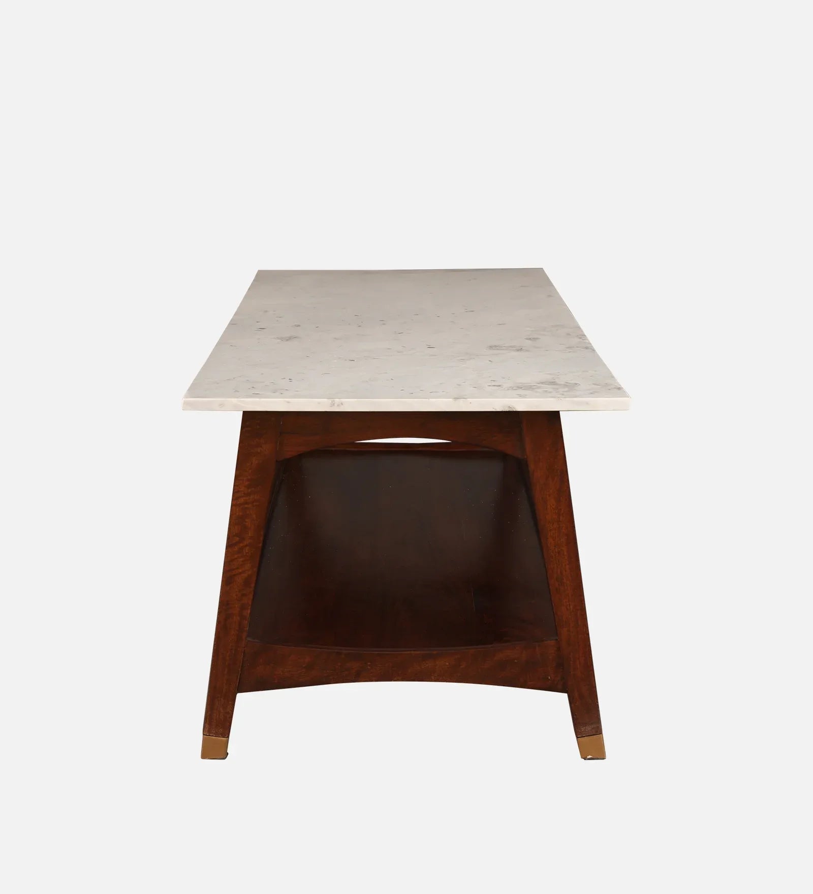 Dante Solid Wood Center Table in Walnut Colour - HomeTown