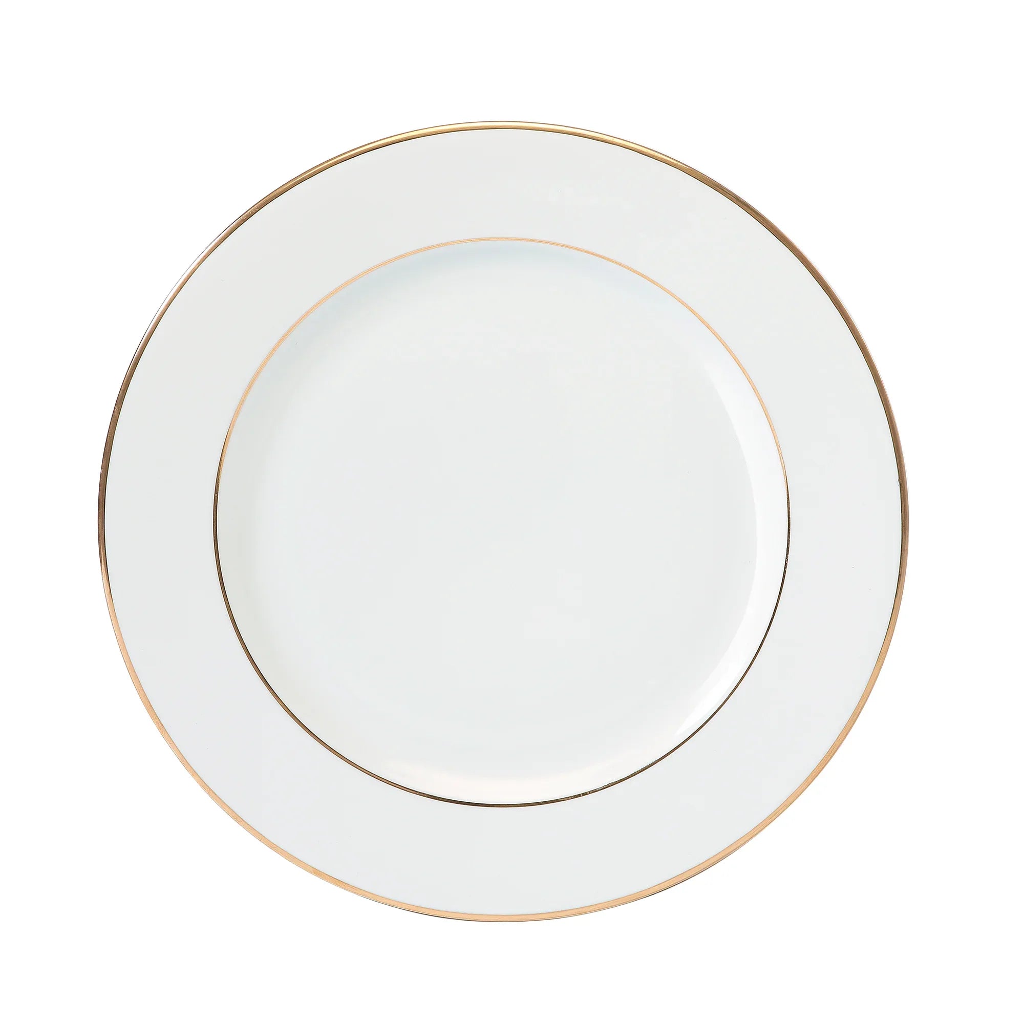 Amour Porcelain Dinner Set of 33 Pcs in Real Gold Plating & White Colour - HomeTown