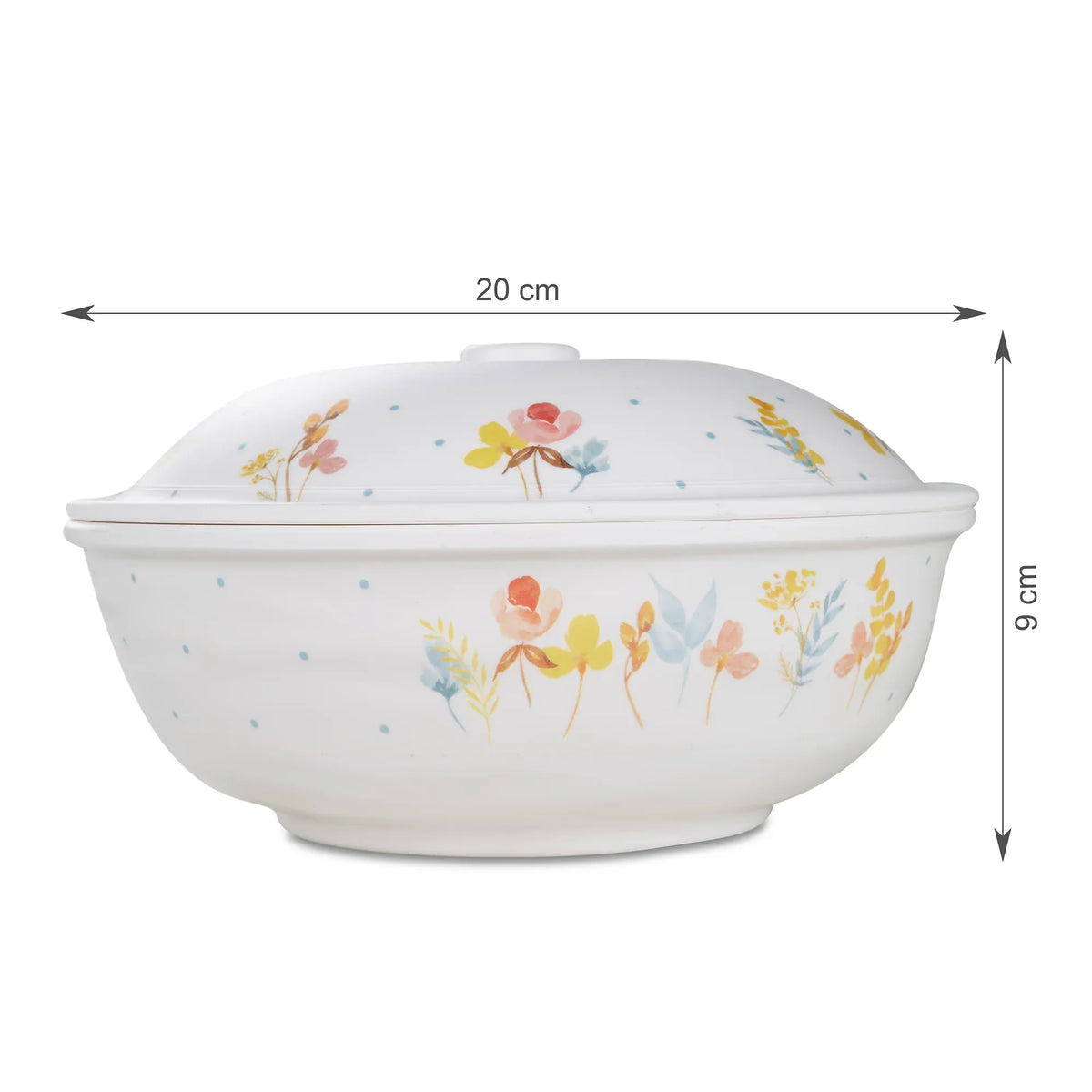 Gypsy Melamine Serving Bowl with Lid in Multi Colour - HomeTown