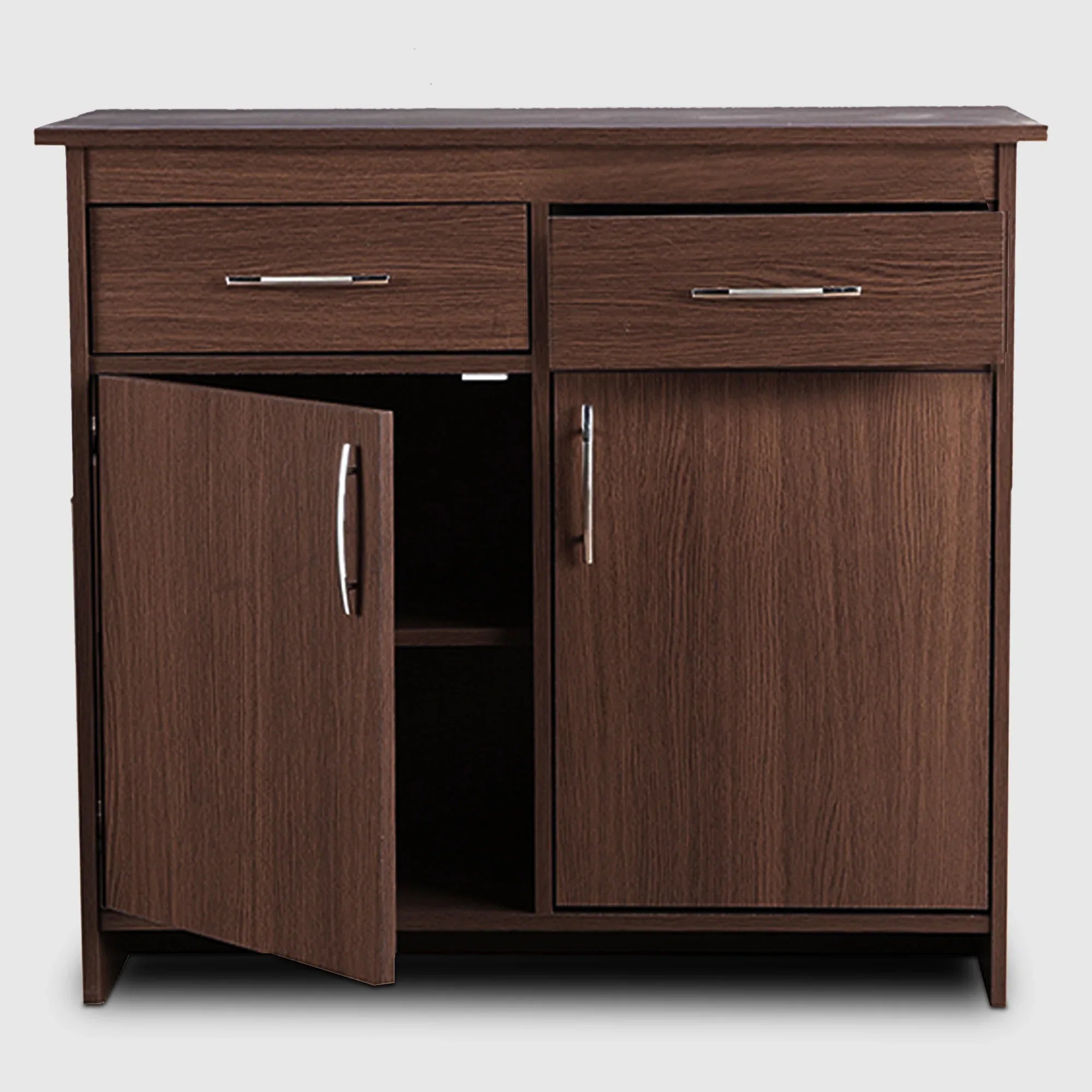 Albert Engineered Wood 2 Door Cabinet in Oak Colour - HomeTown