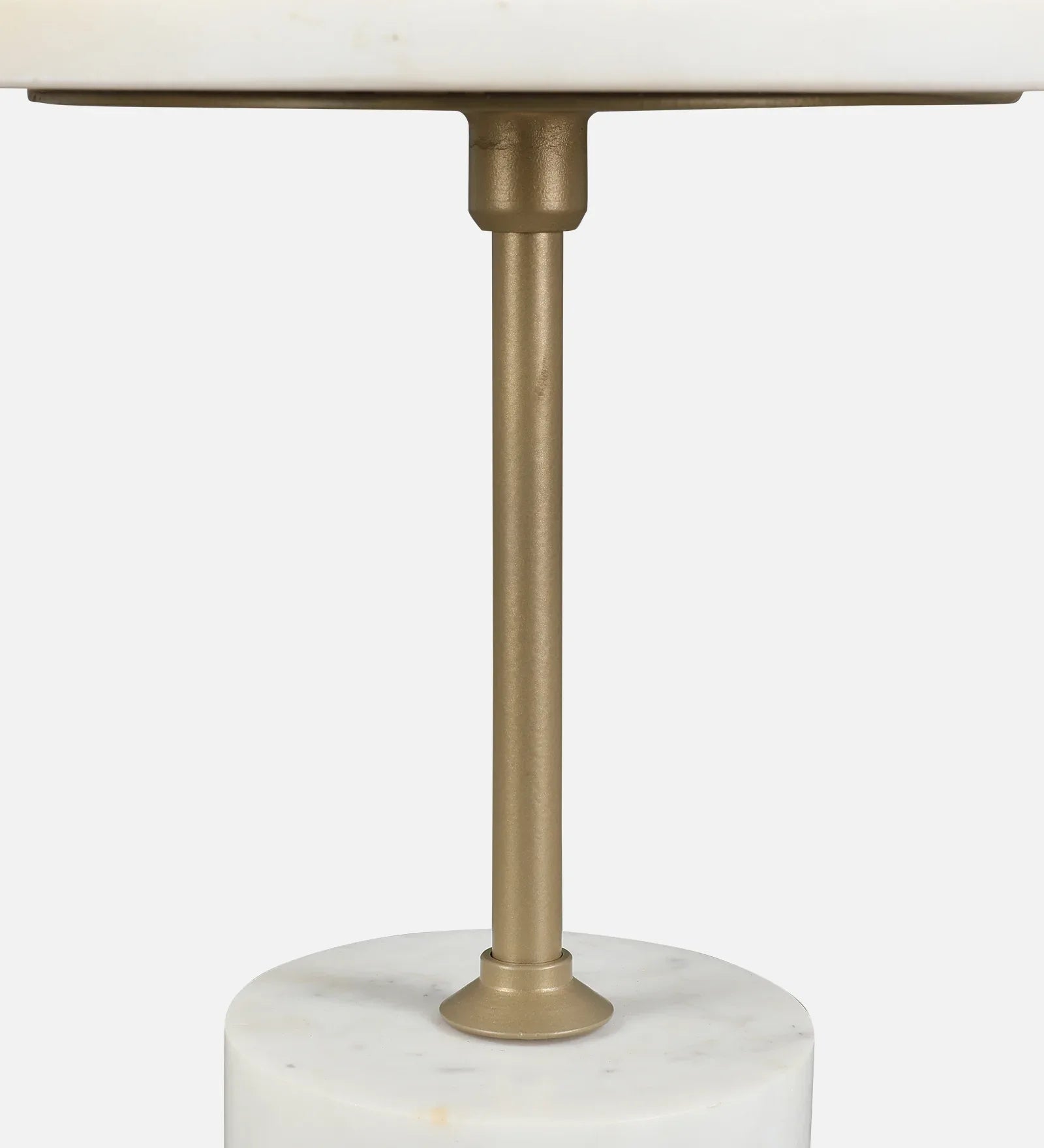 Mateo Marble Top Side Table in White Colour - HomeTown