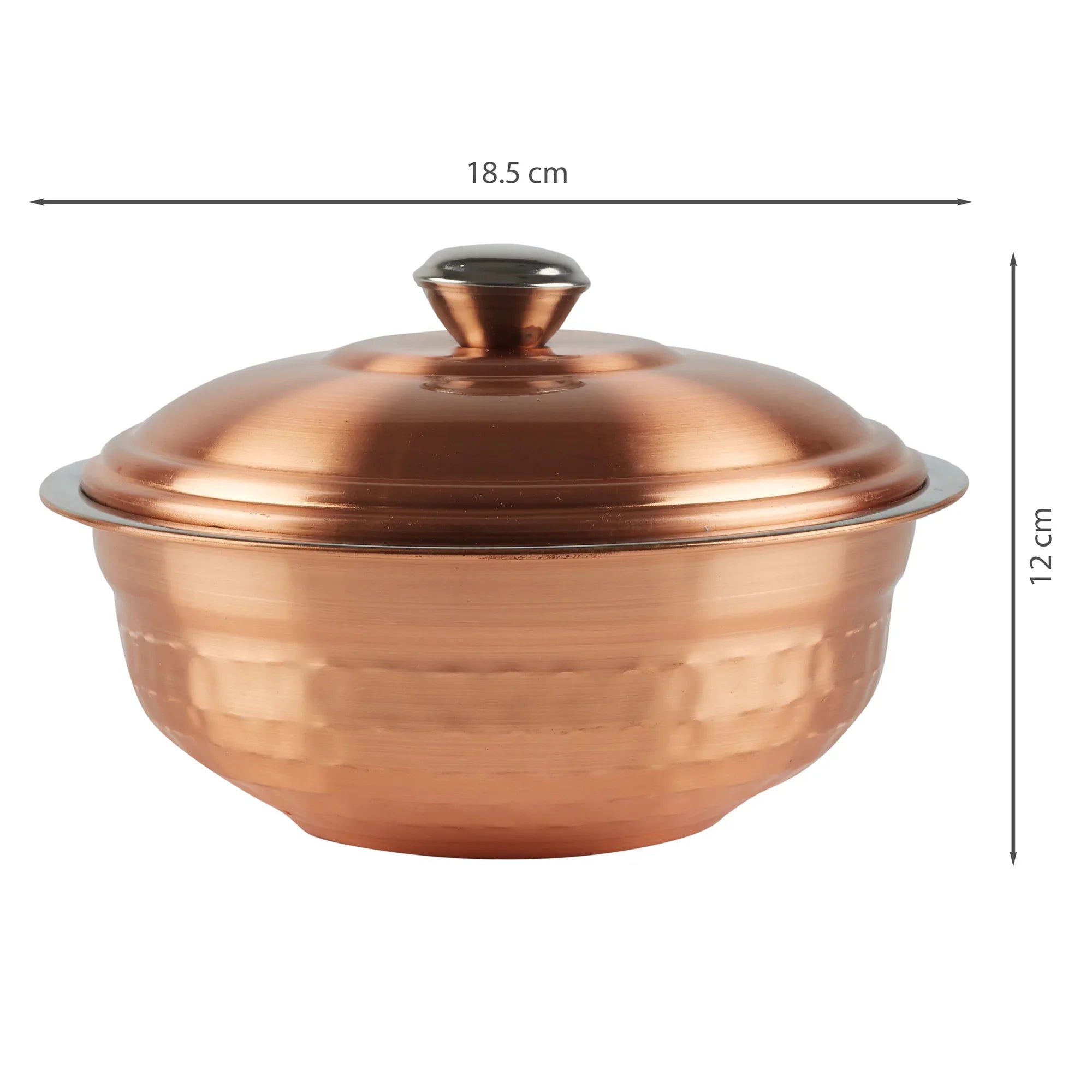Sapphire Steel with Copper Finish Serving Bowl Set of 2 in Copper Colour - HomeTown