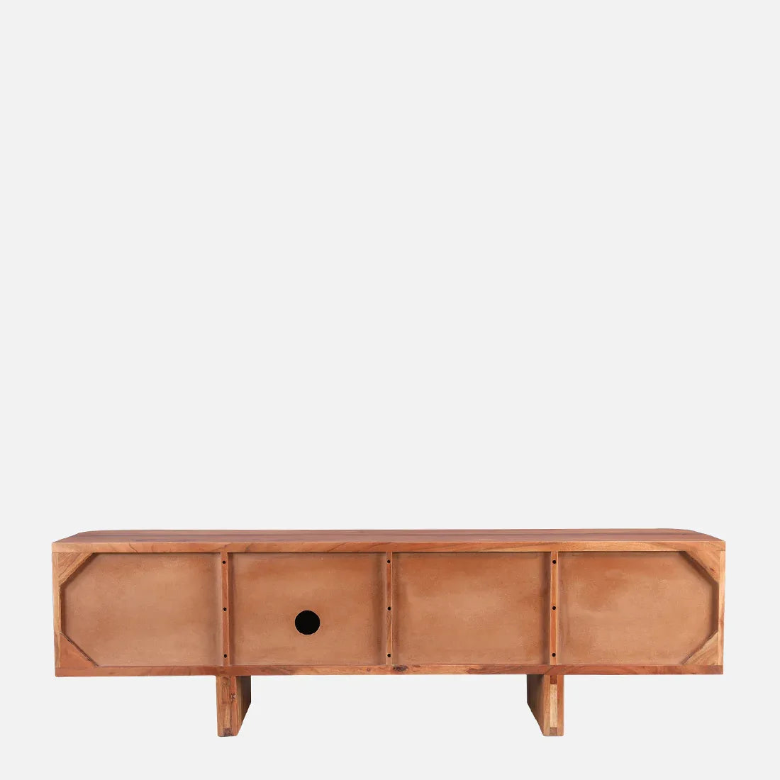 Haruki Acacia Wood Low Height Tv Unit in Teak Colour - HomeTown