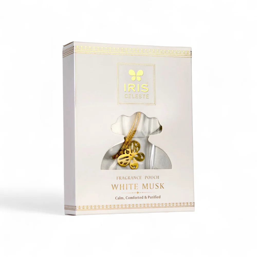 Iris Celeste Fragrance Pouch in Warm Musk Colour - Home Fragrance Sachet
