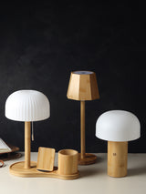 De Massion Mush Wood Study Lamp