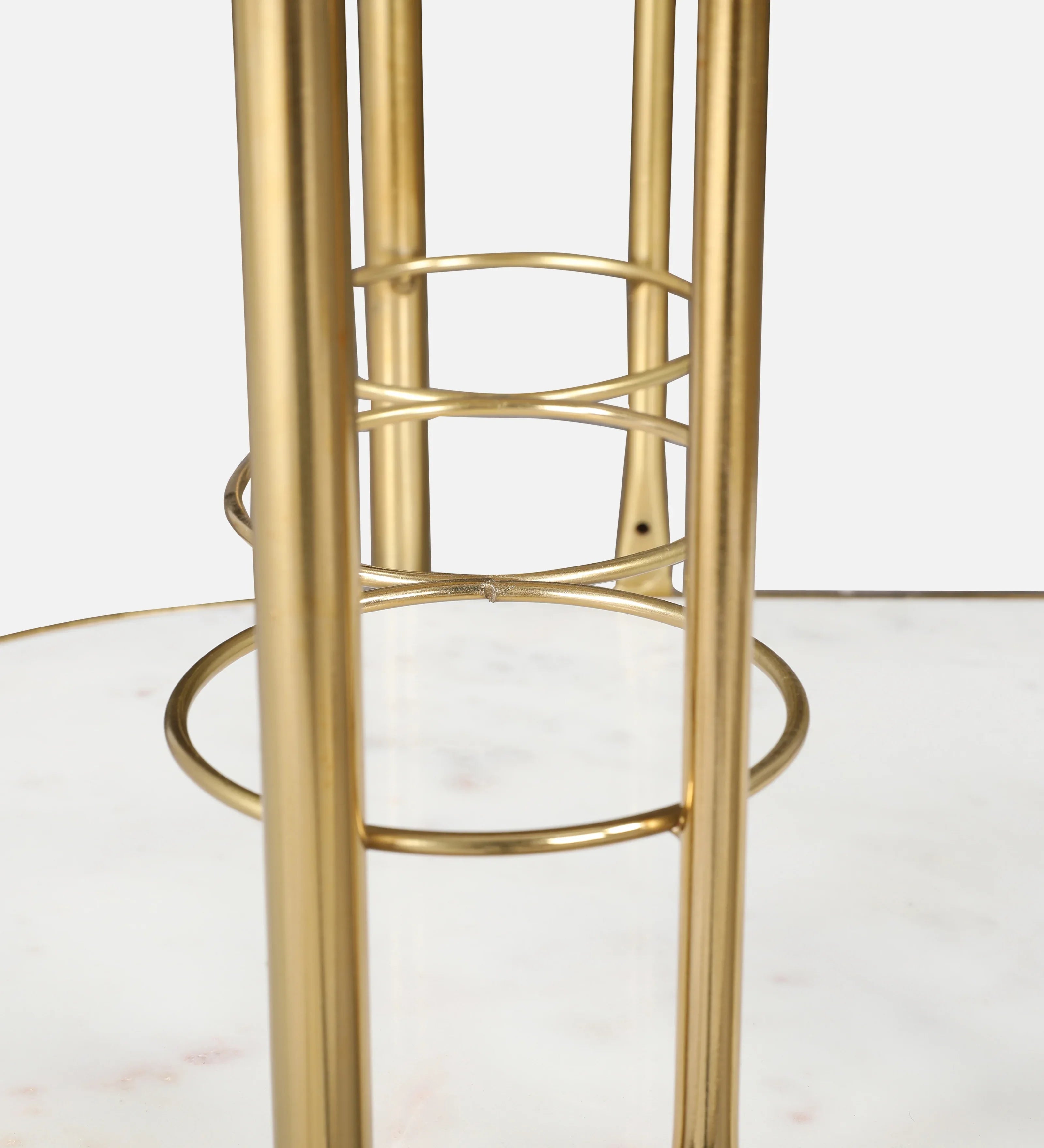 Martini Metal Serving Trolley in Brown & Gold Colour - HomeTown