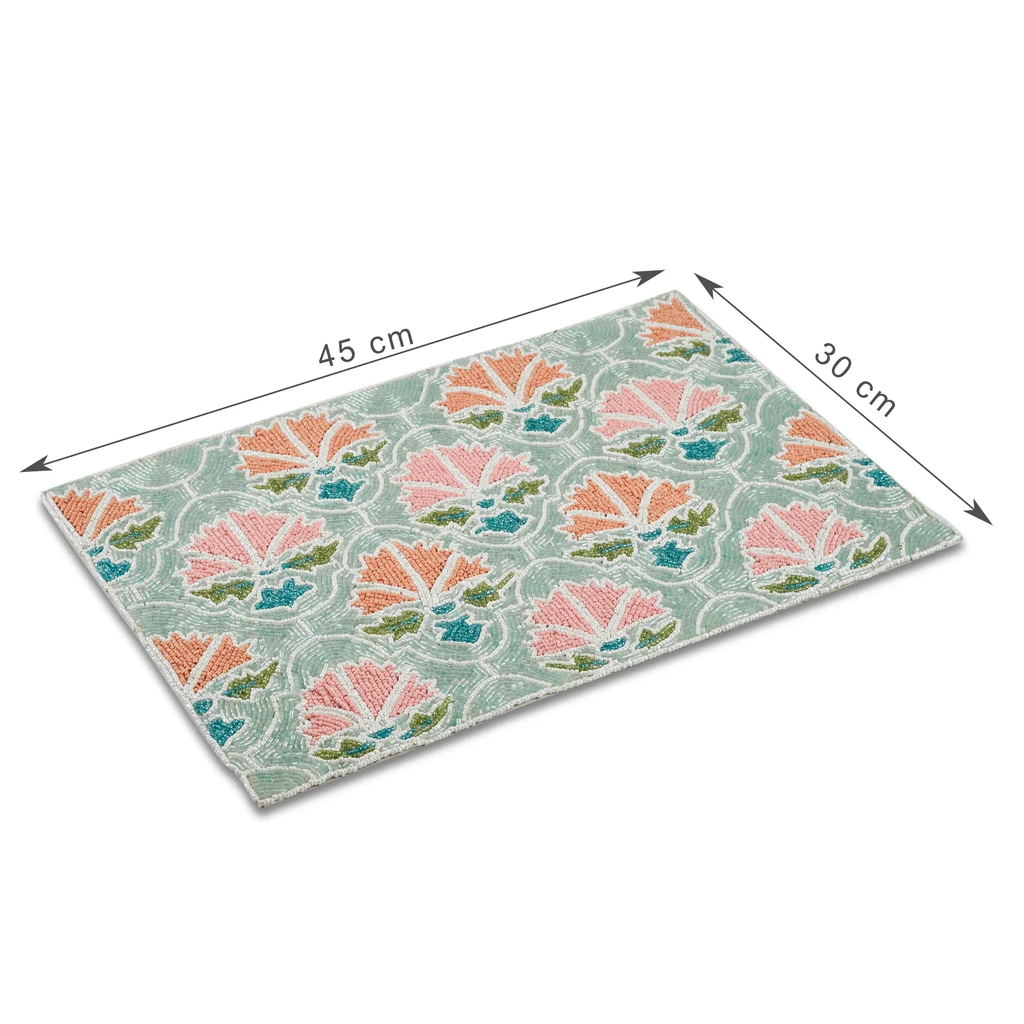 Anar Handmade Beaded Placemat 30x45 Cm in Multi Colour - HomeTown