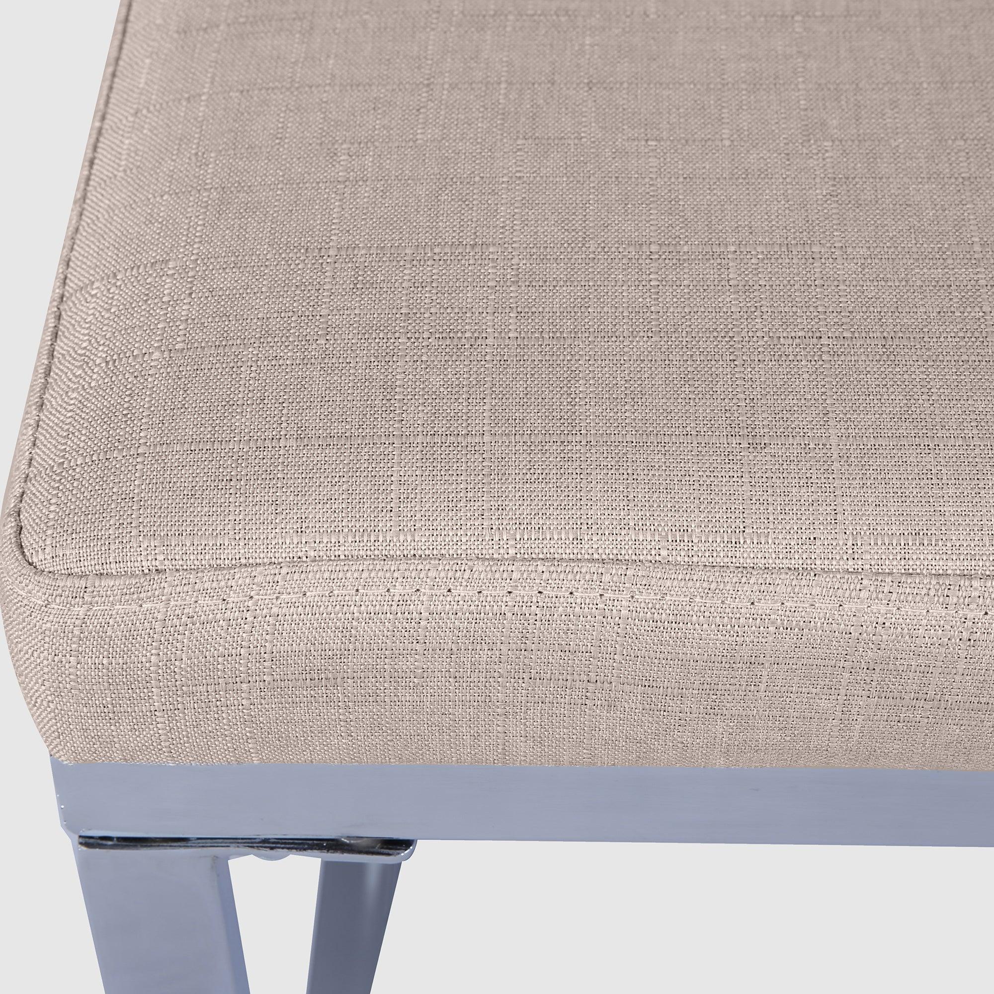 Opera Metal Dining Bench for 4 Seater in Beige Colour - HomeTown