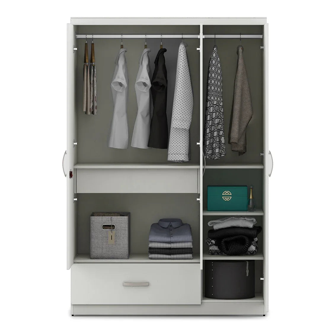 Utsav Three Door Wardrobe with Mirror - HomeTown