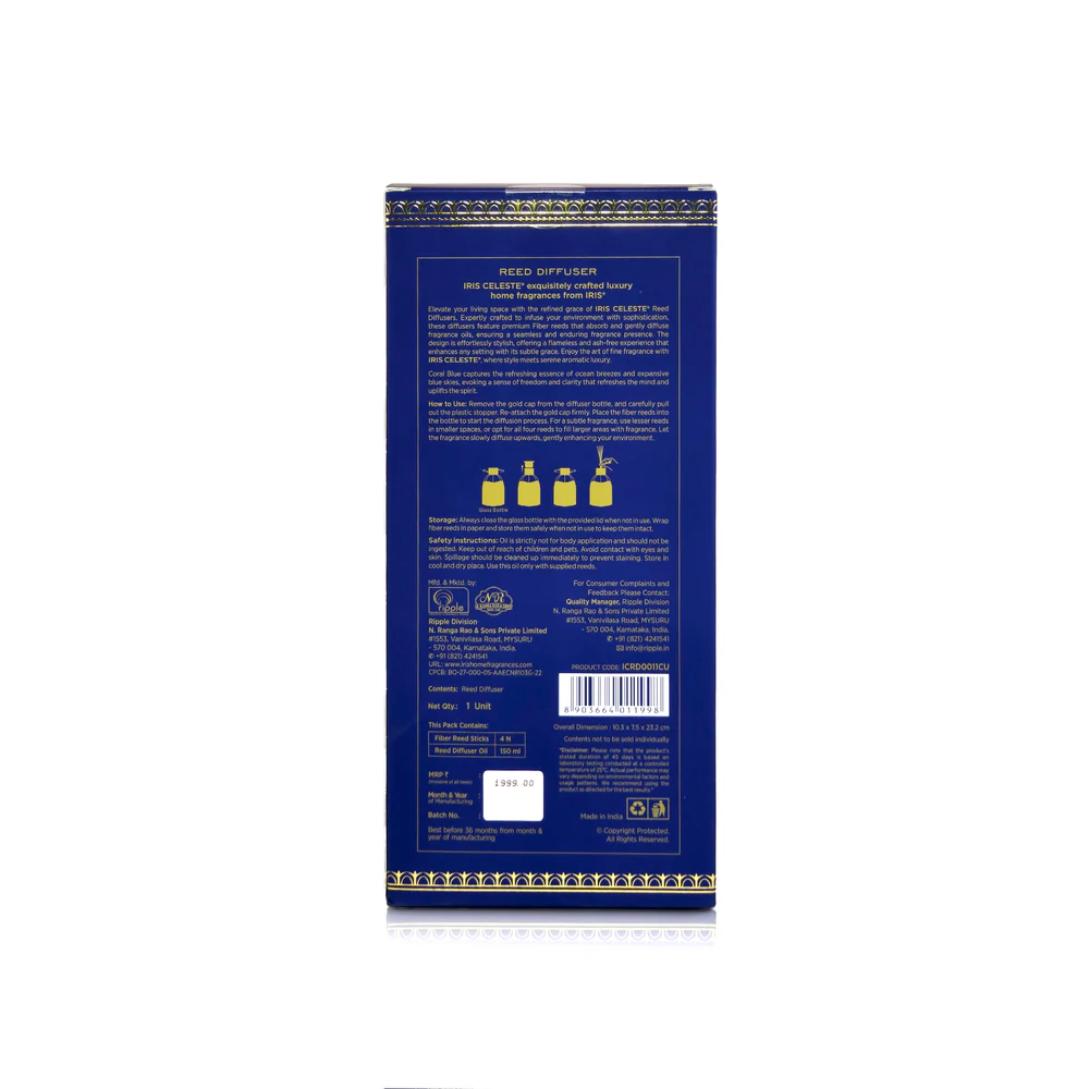 IRIS CELESTE REED DIFFUSER  ICRD0011CU