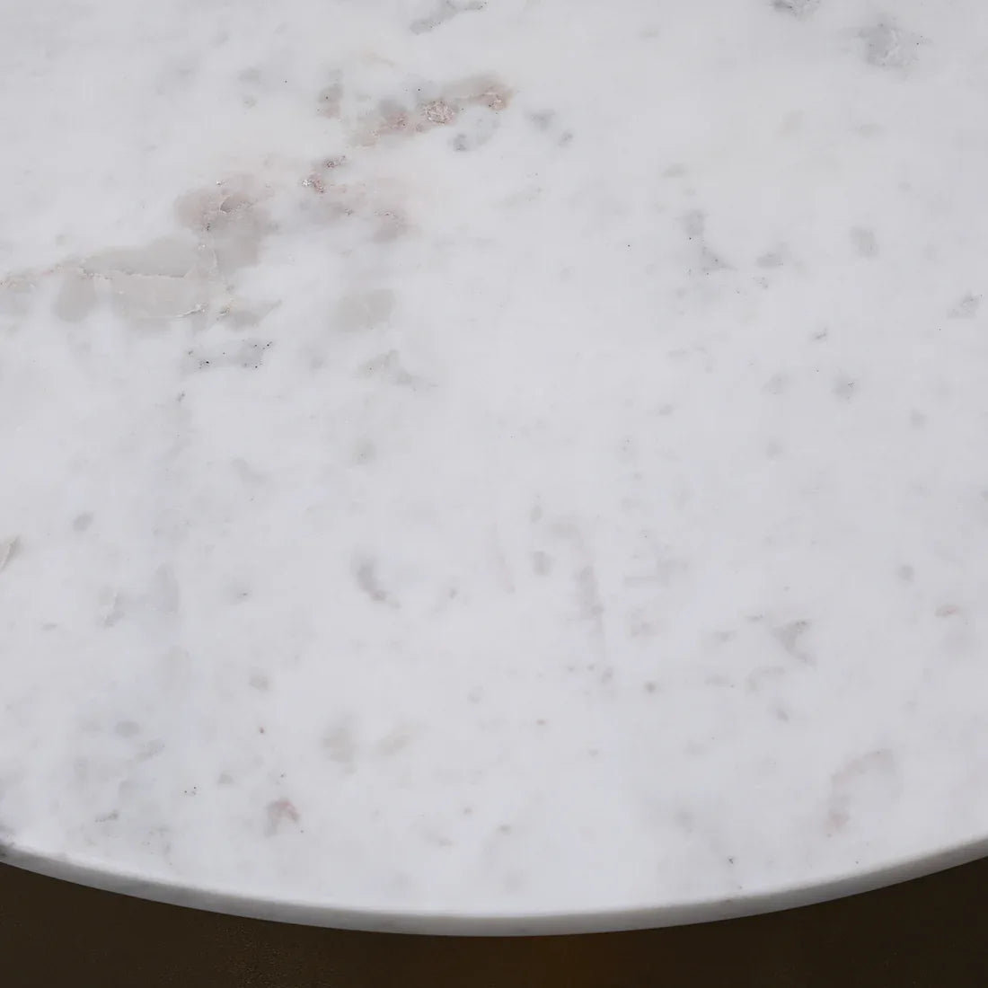 Joanna Marble & Iron Center Table in White & Gold Colour - HomeTown