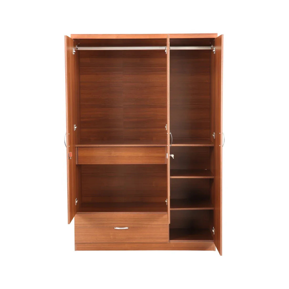 Ultima 3 door wardrobe in Walnut Finish - HomeTown