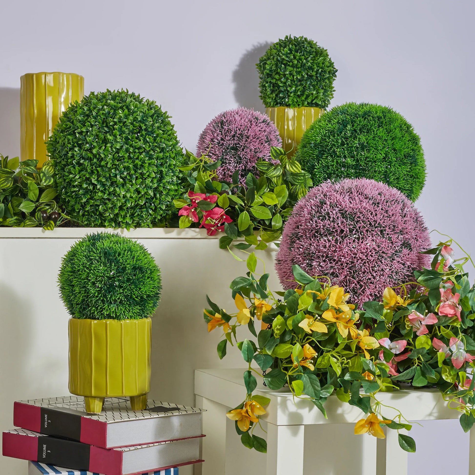 Ilana Artificial Grass Decorative Ball Dia 28Cm in Green Colour - HomeTown