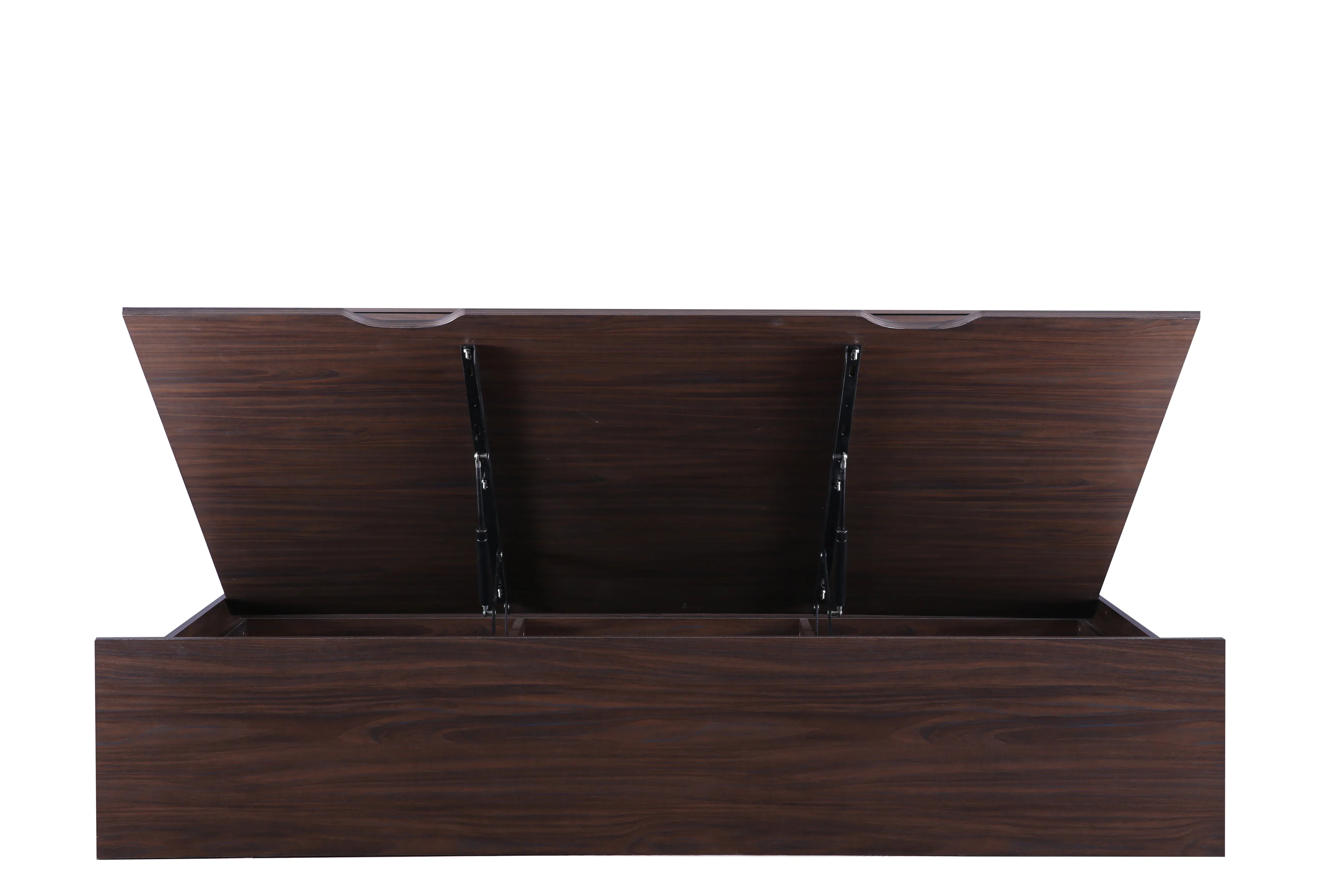 Bolton King Bed with Hydraulic storage in Walnut Colour - HomeTown
