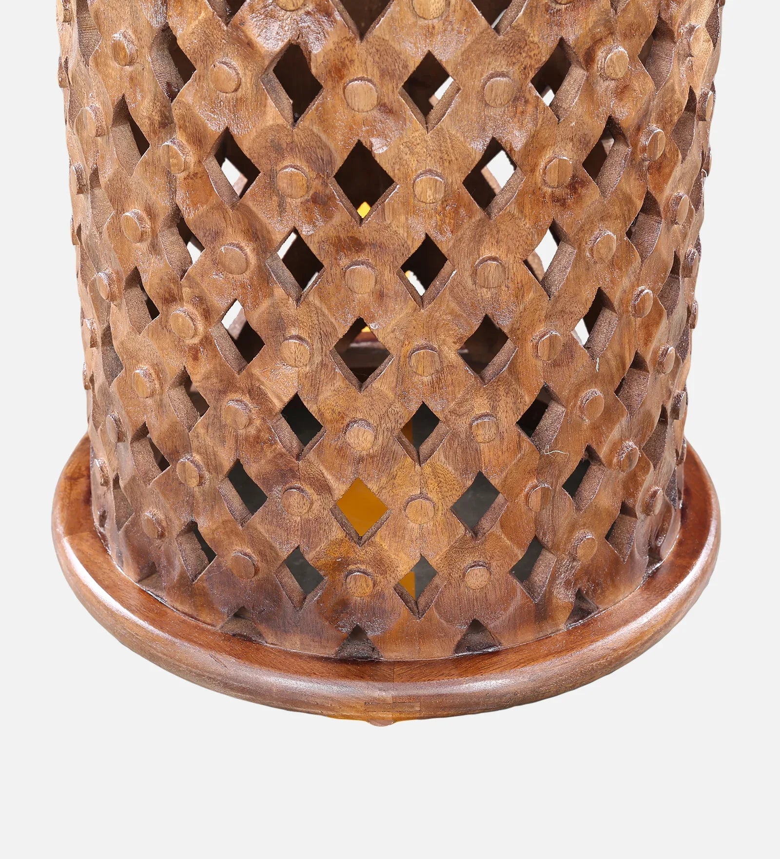 Sirohi Solidwood Side Table in Walnut Colour - HomeTown